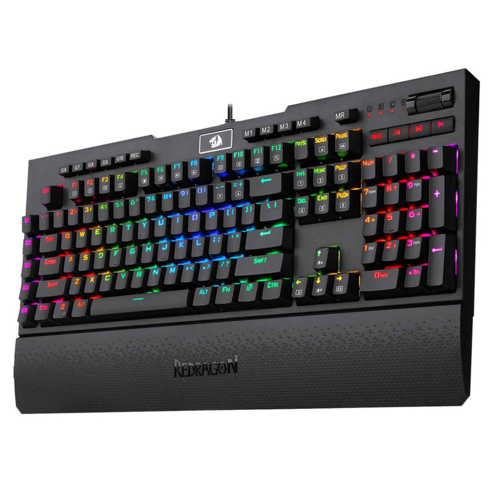 Teclado Mecánico Gamer Redragon Shrapnel RGB perfil bajo 