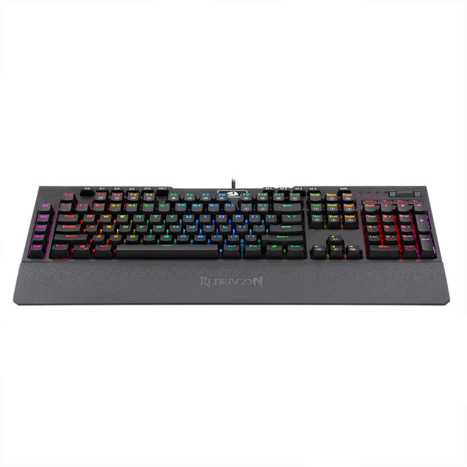 Teclado Mecánico Gamer Redragon Shrapnel RGB perfil bajo 