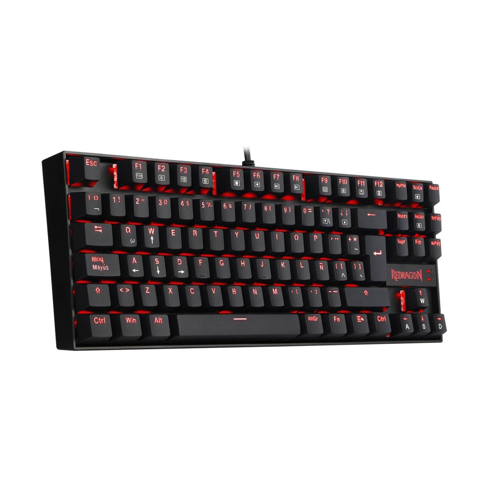 Teclado Mecánico Gamer Redragon Kumara single light