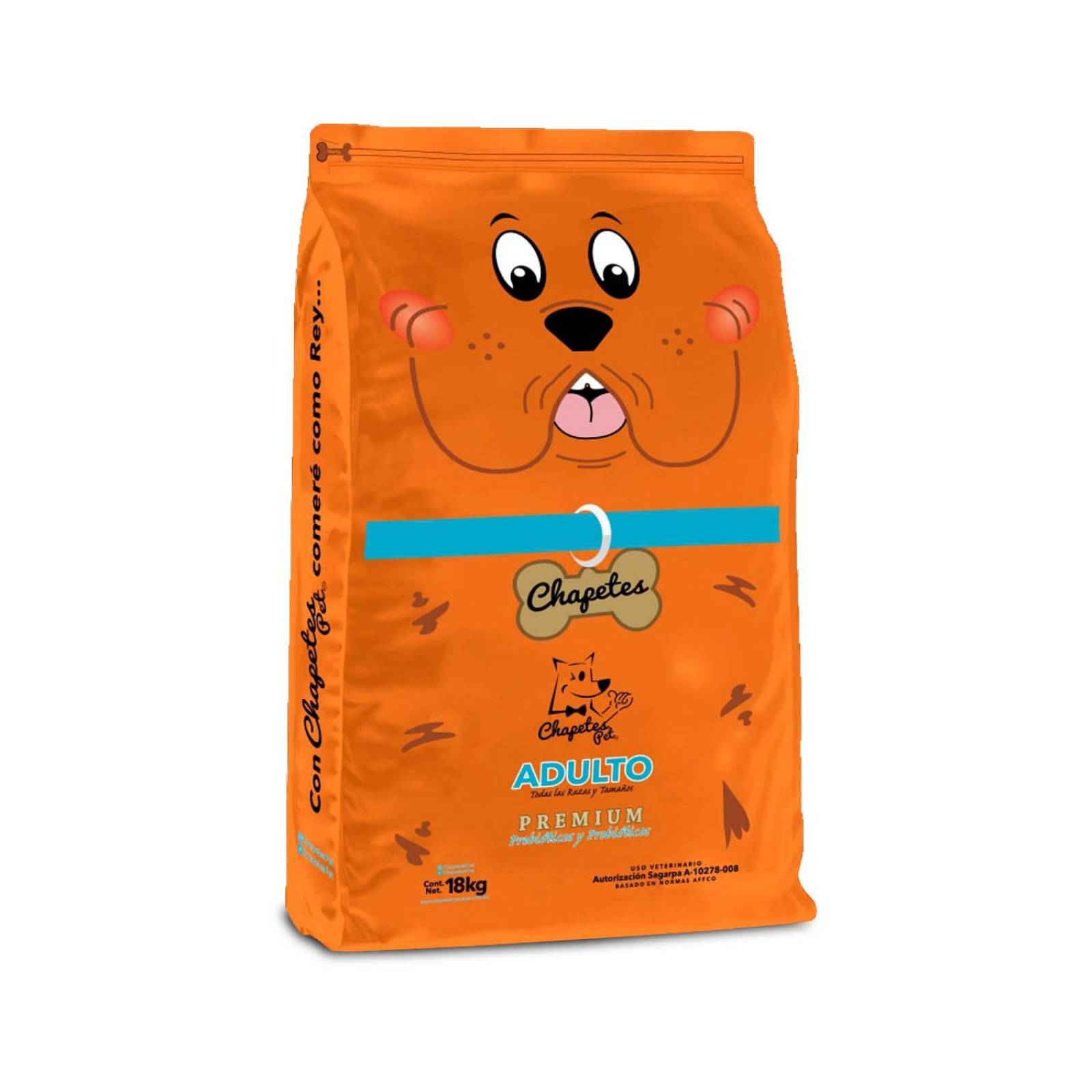 Alimento para perro Chapetes adulto premium todas las razas y tamaños 18kg