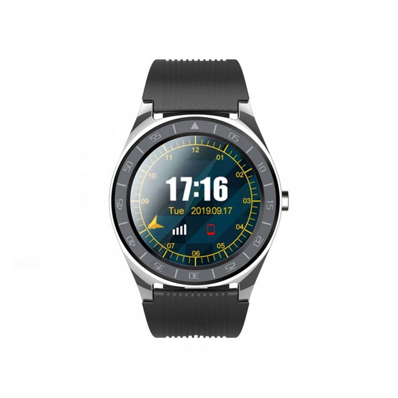 Smartwatch con GPS reloj inteligente V5 ranura SIM Contesta Llamadas Bluetooth Oximetro Negro 