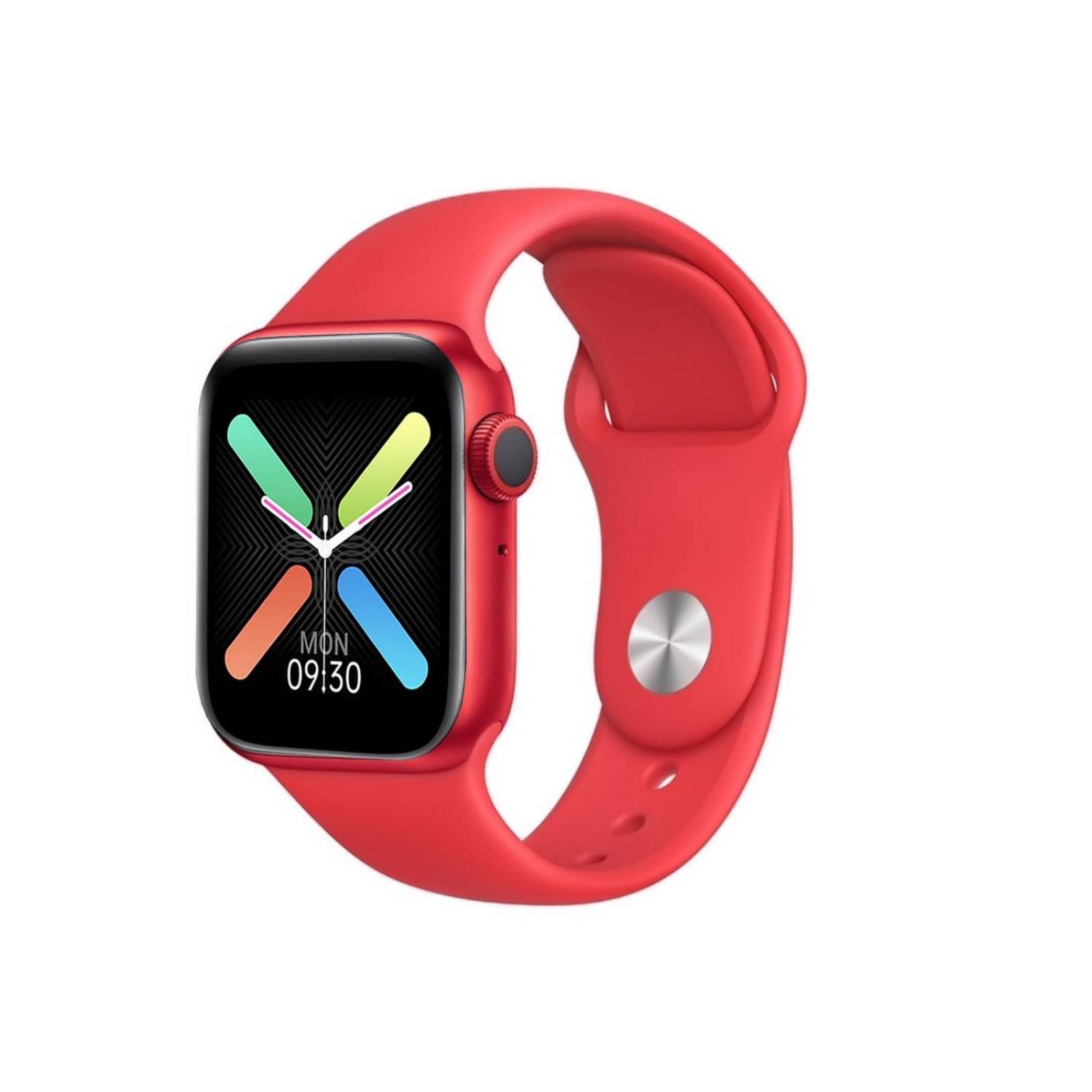 Smartwatch reloj inteligente T500 Contesta Llamadas Bluetooth Oximetro Rojo 