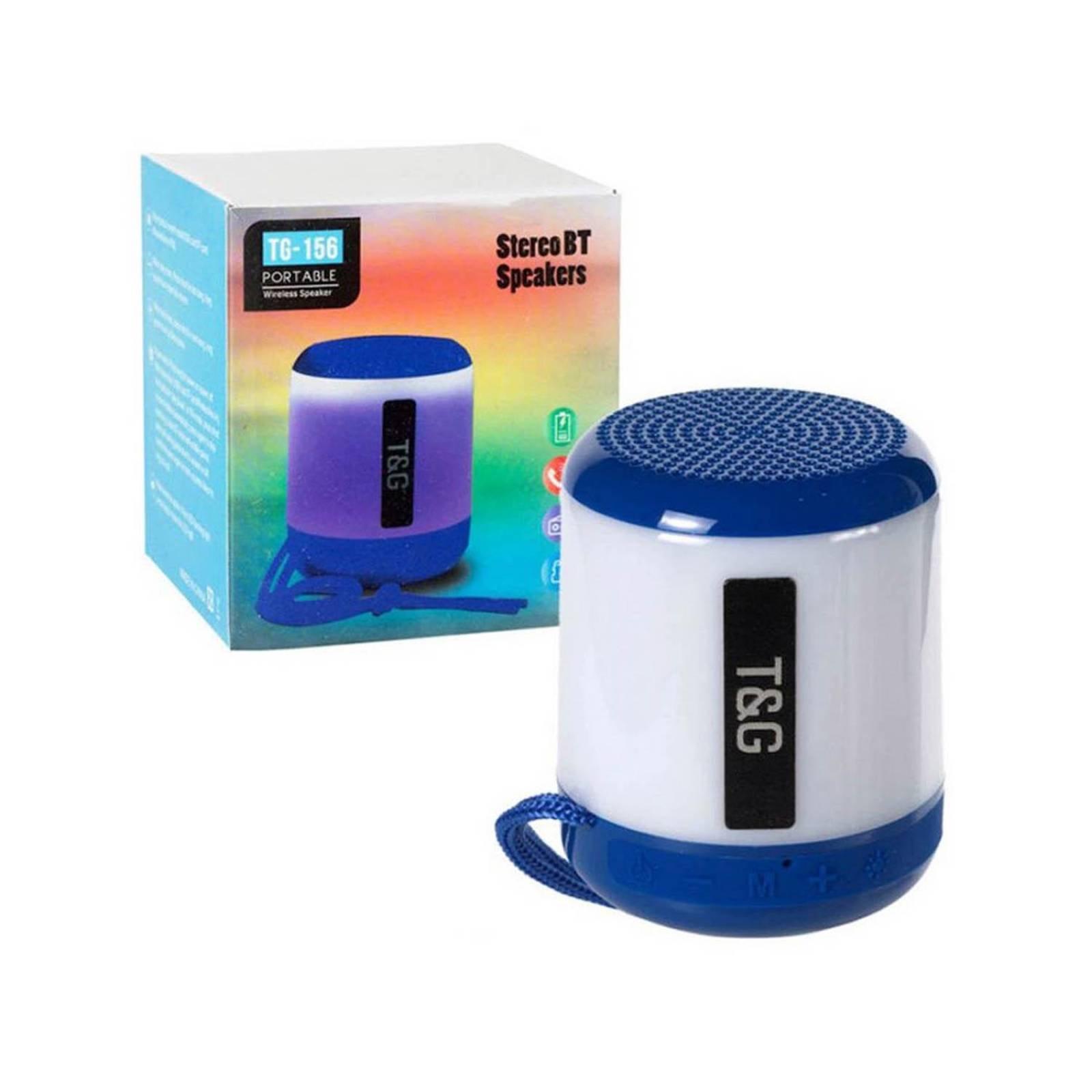 Bocina speaker Bluetooth Luz Portable radio micro sd recargable pack 5 Chico Blanco