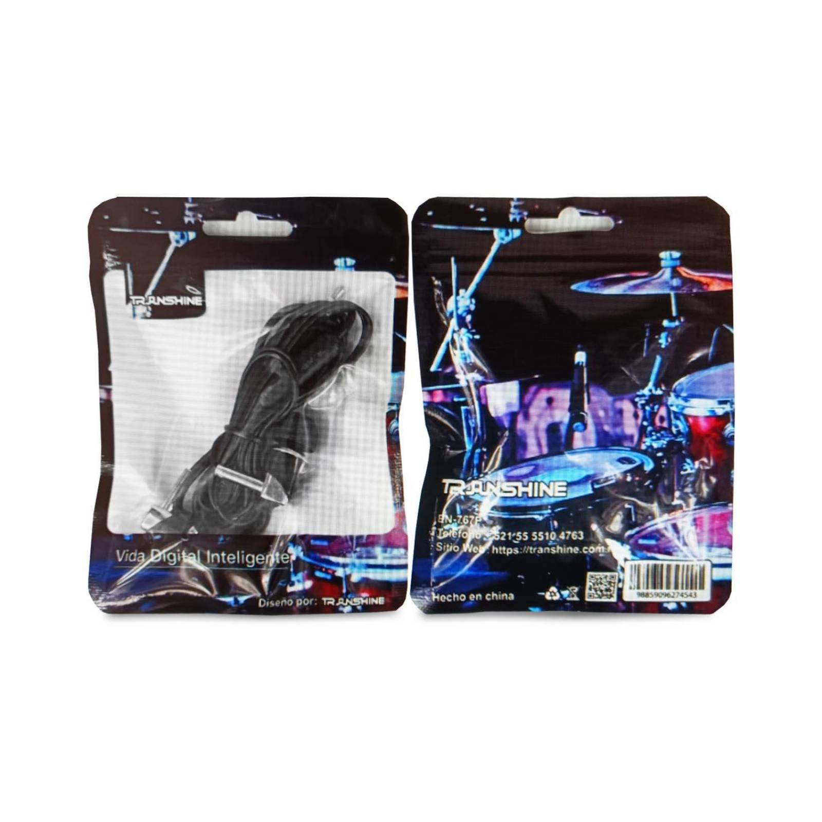 Audífonos manos libres micrófono 1.2m 3.5mm pack 5 Negro Chico