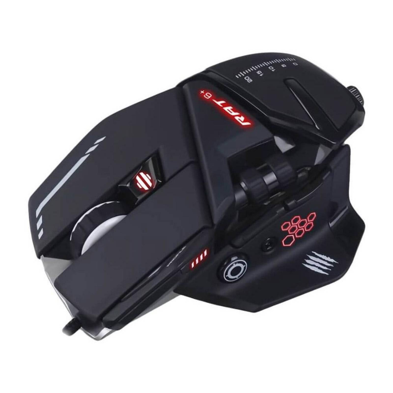 Mouse óptico Gamer Mad Catz R.A.T. 6+ Negro Chico