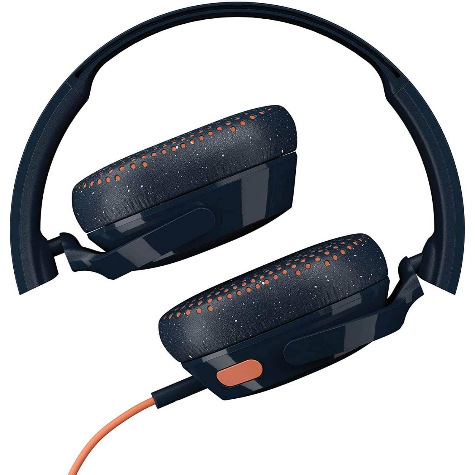 Audífonos Skullcandy Riff micro alámbricos azul naranja Mediano