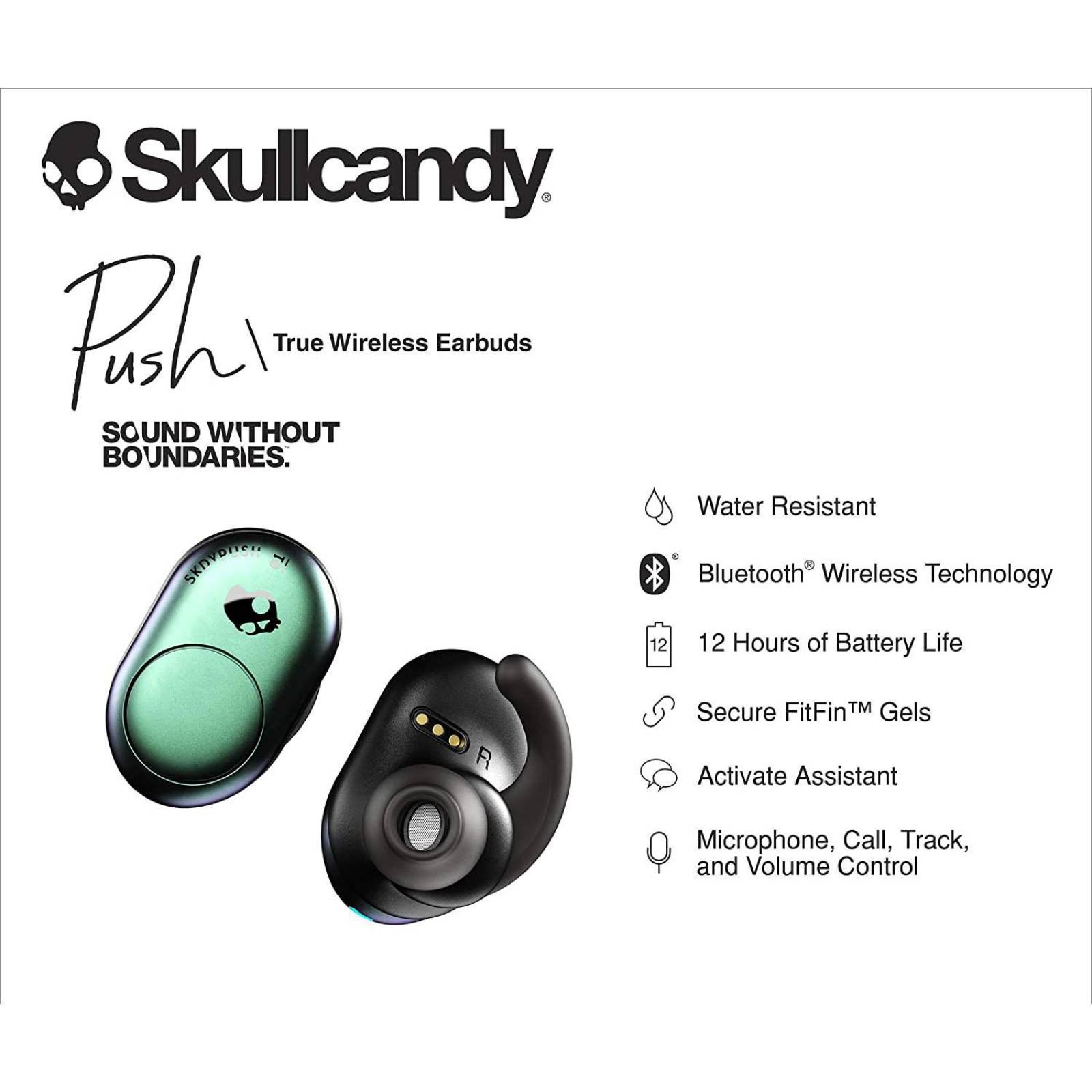Audífonos Skullcandy Push Truly wireless gris Chico