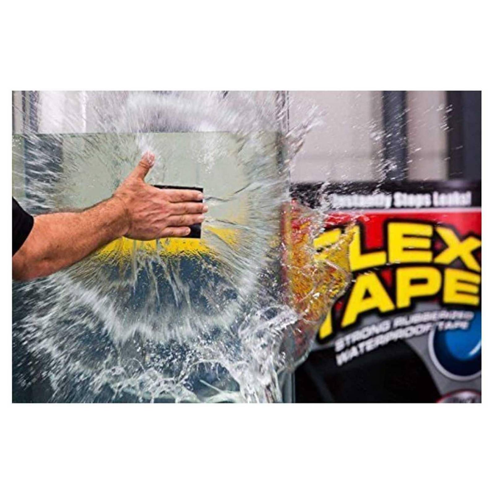Flex Tape cinta impermeable de goma 4 pulgadas negro Blanco