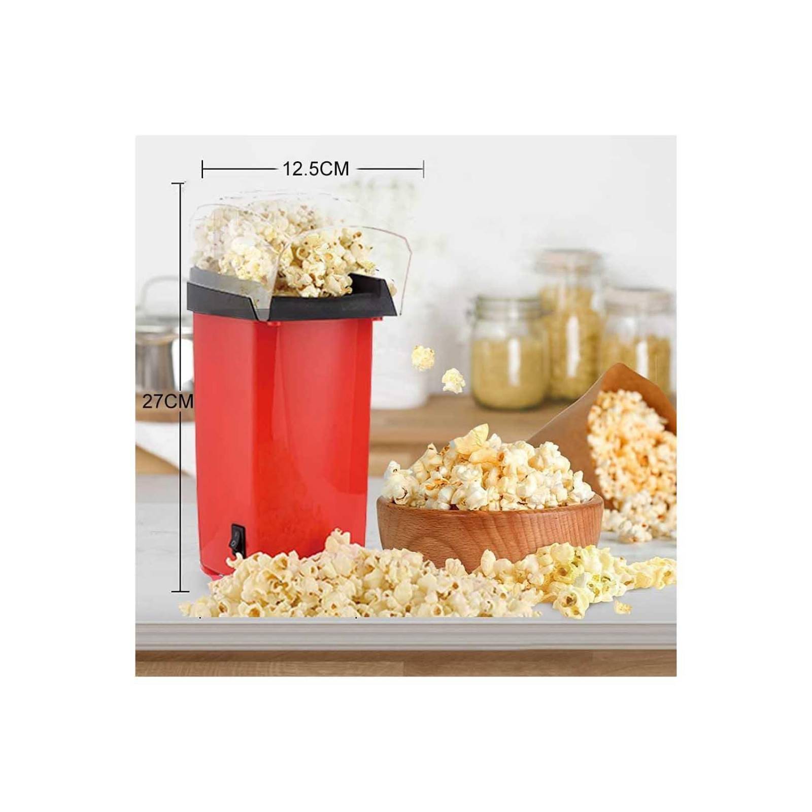 Máquina de palomitas de maíz de aire caliente maíz inflado Blanco