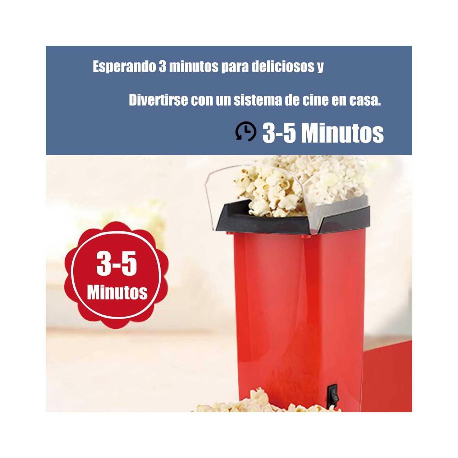 Máquina de palomitas de maíz de aire caliente maíz inflado Blanco