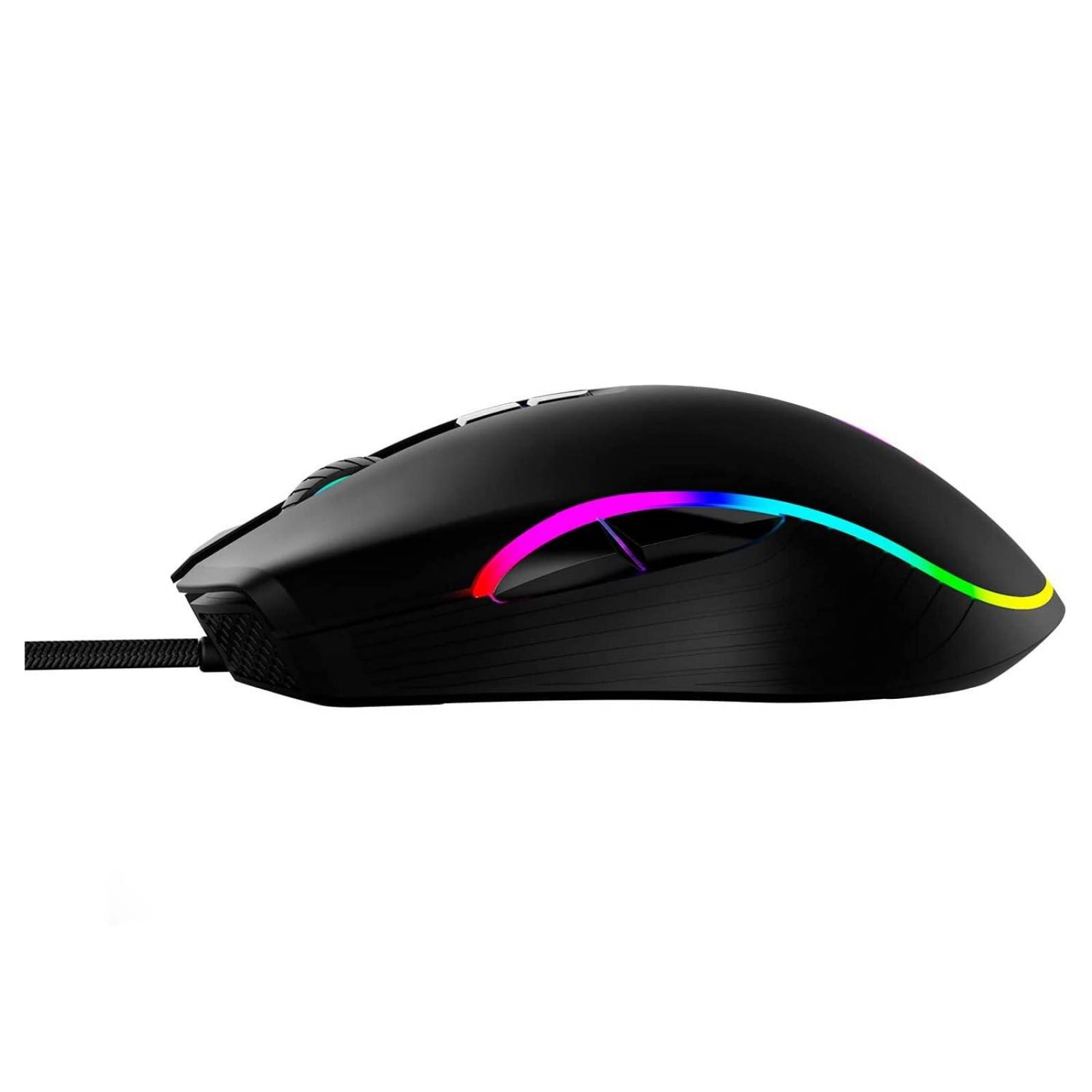 Mouse gamer VSG Hero ambidiestro con sensor instant A725F RGB Chico Negro