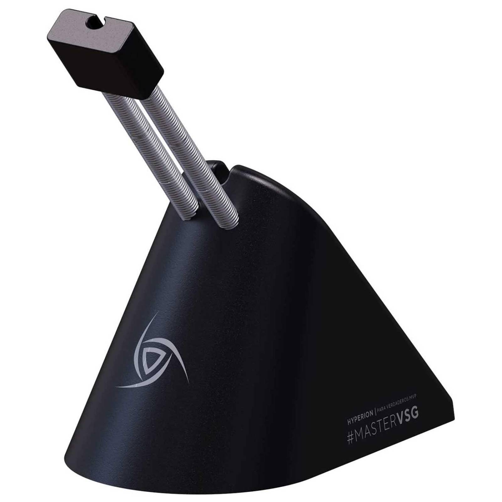 Soporte mouse VSG Hyperion para cable con base antideslizante negro Chico