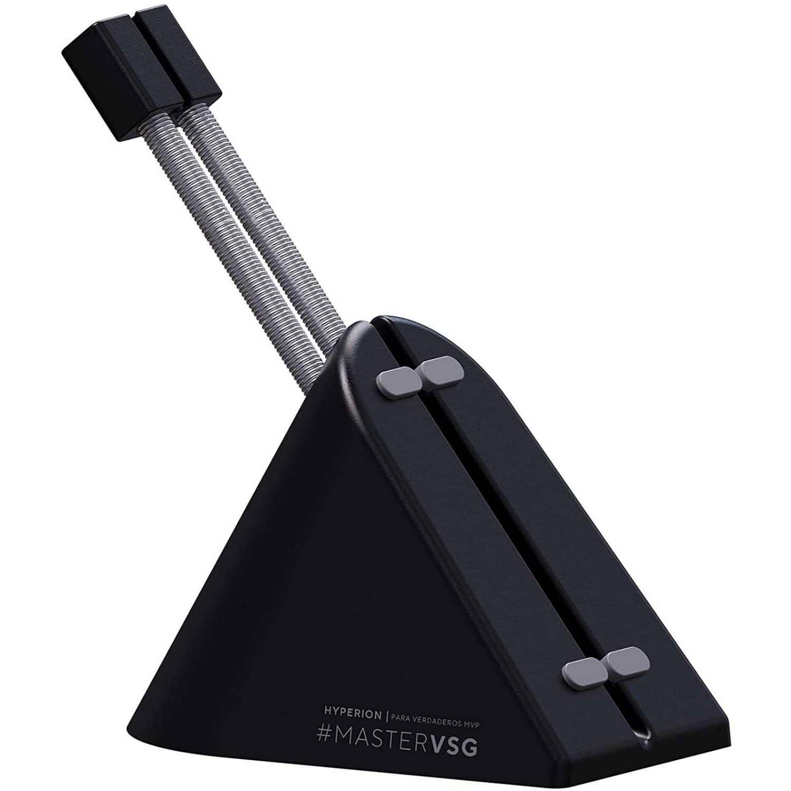 Soporte mouse VSG Hyperion para cable con base antideslizante negro Chico