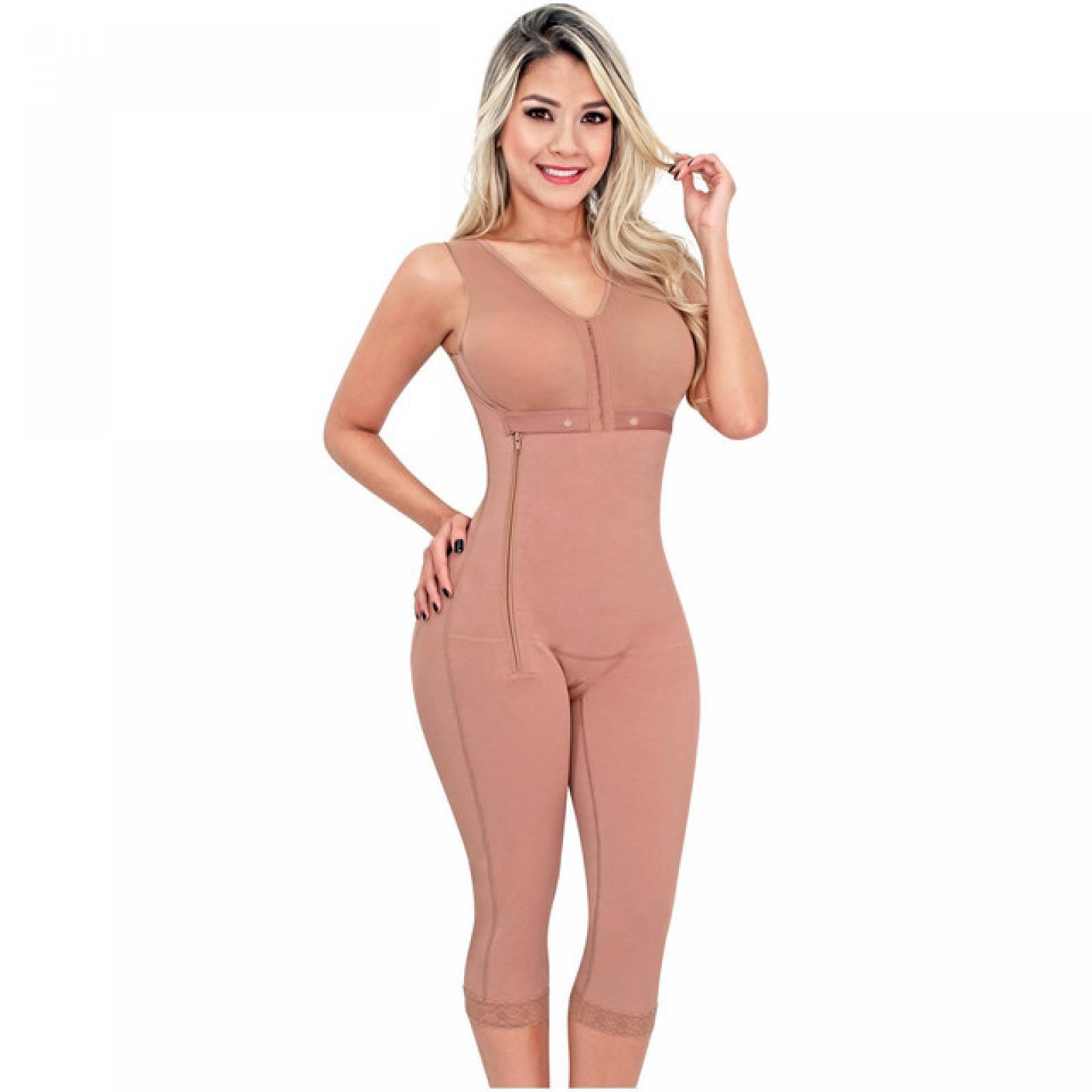 FAJA COLOMBIANA SONRYSE COCOA 10 TIPO POSTPARTO PARA MUJER