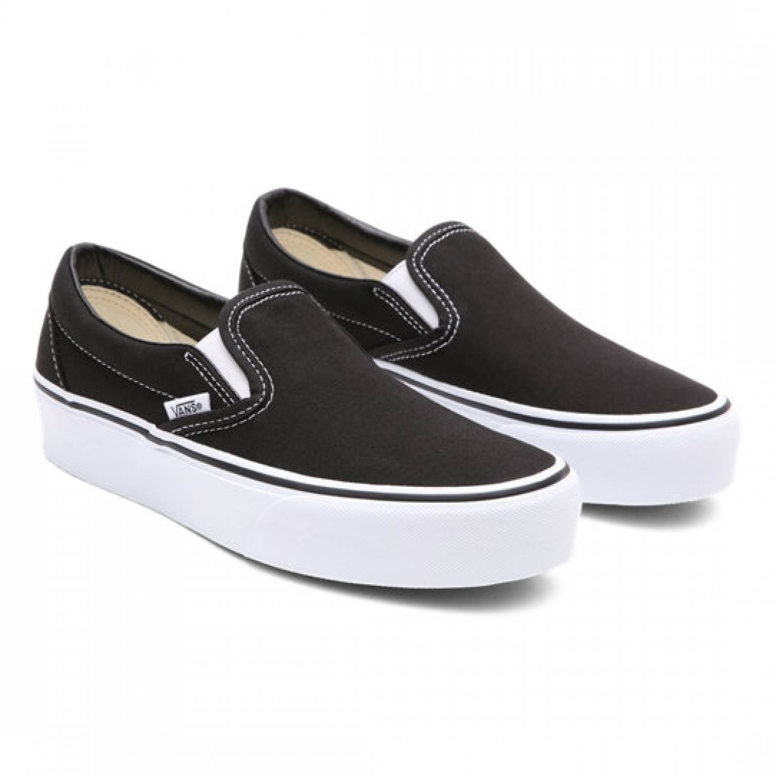 TENIS CLASIC SLIP ON DAMA VANS VN00018EBLK NEGRO