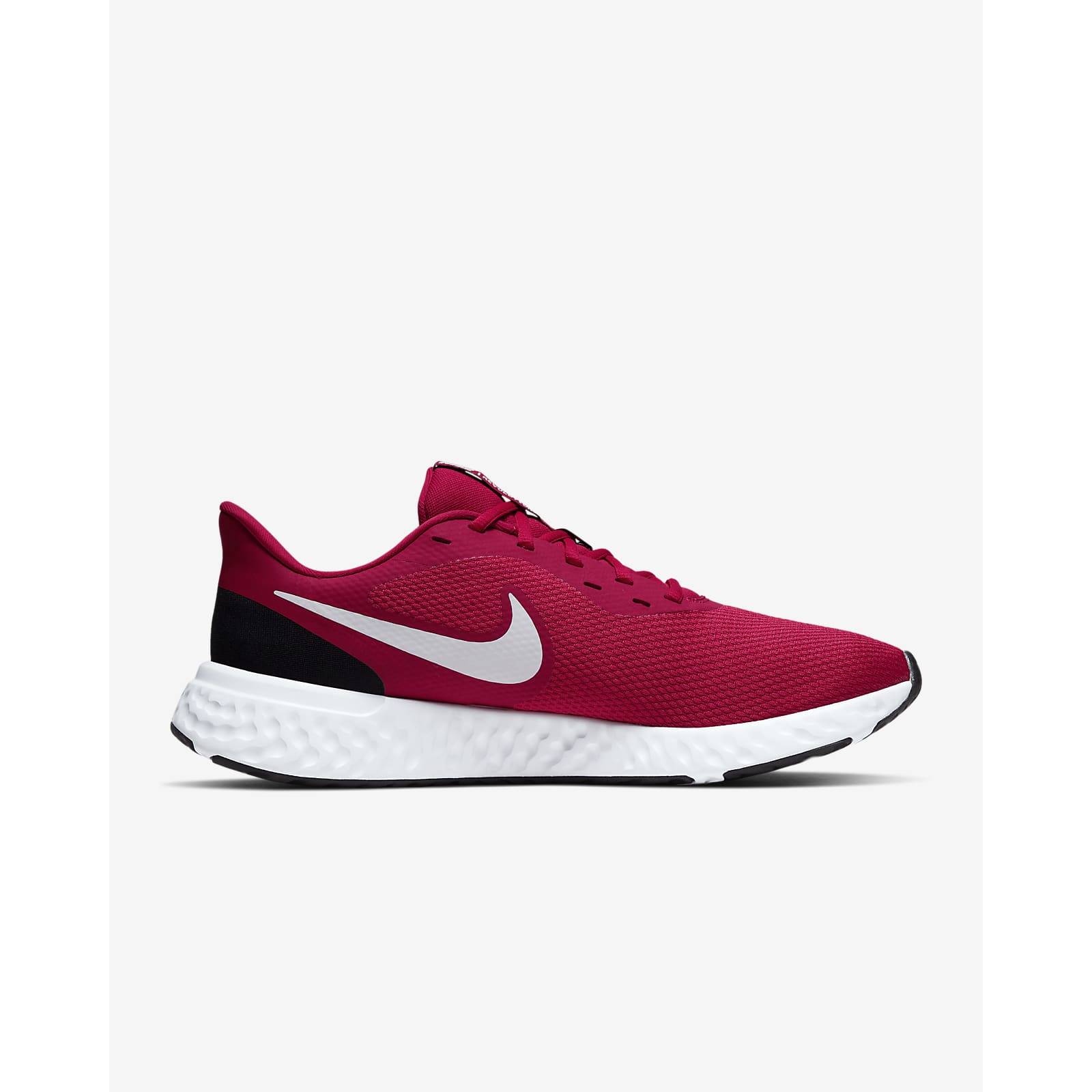 TENIS REVOLUTION 5 CABALLERO NIKE BQ3204600 ROJO