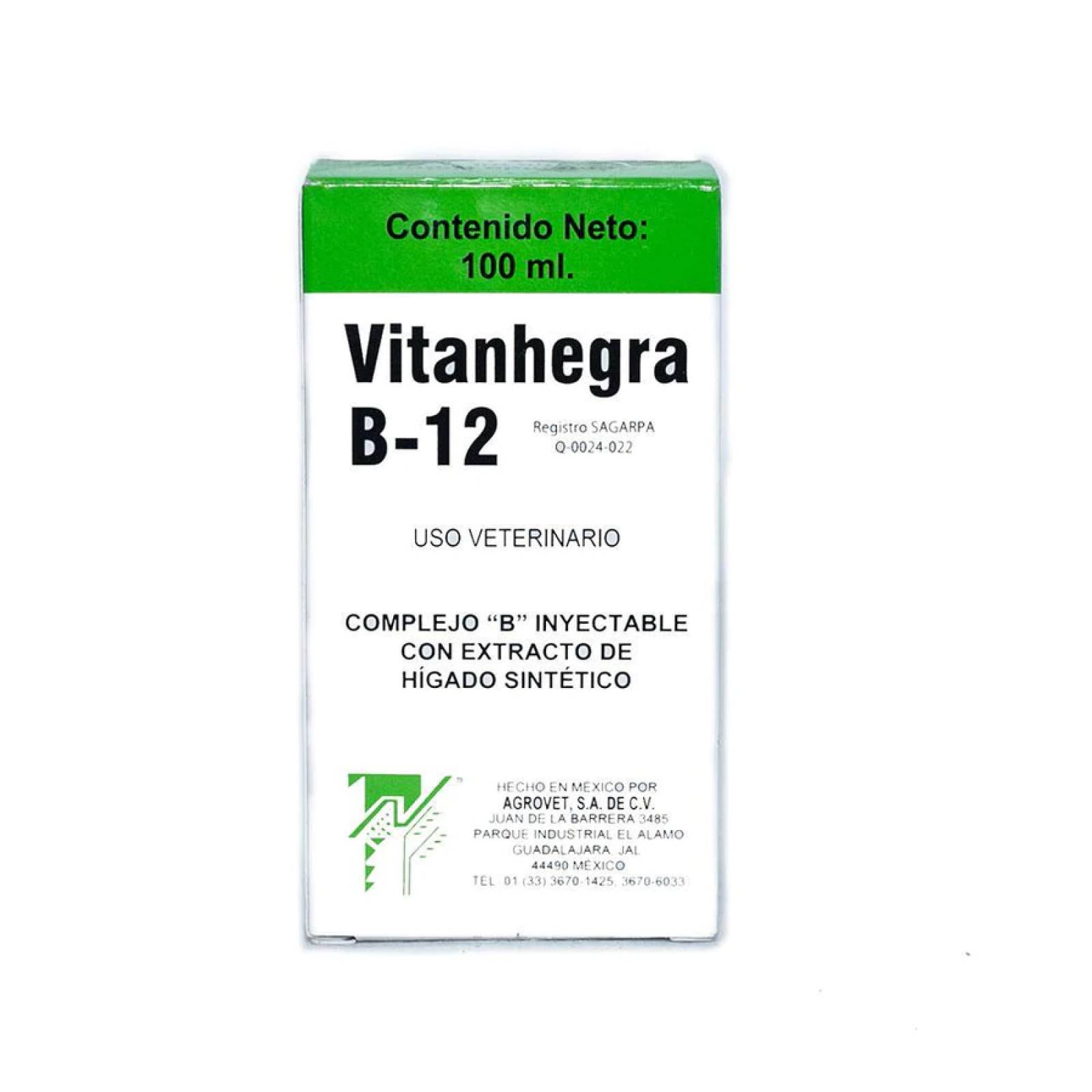 Alimento Vitanhegra B-12 100ml Aves Bovino Equino Perro Envi