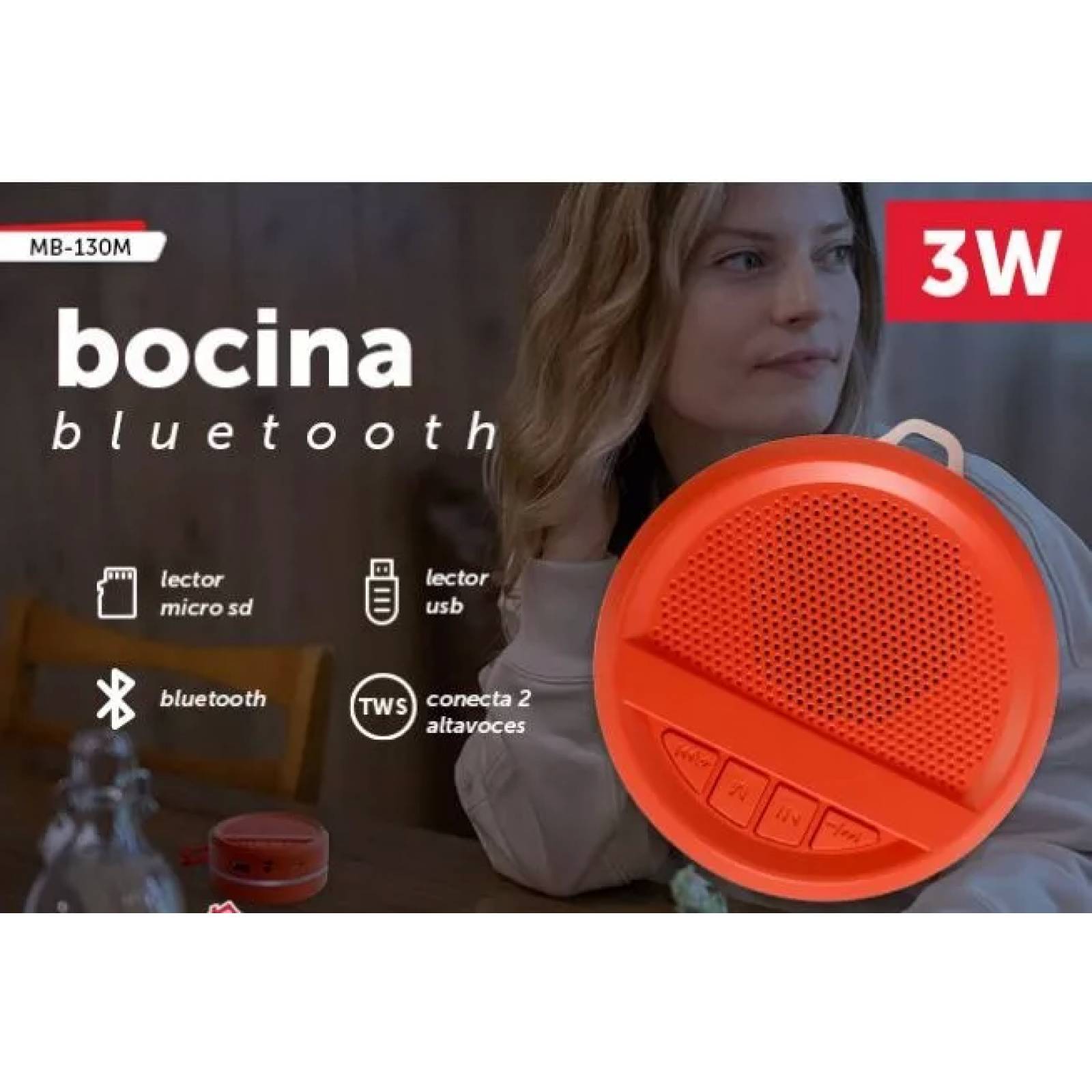 Bocina Radio Fm/ Reproductor De Bluetooth (link Bits).