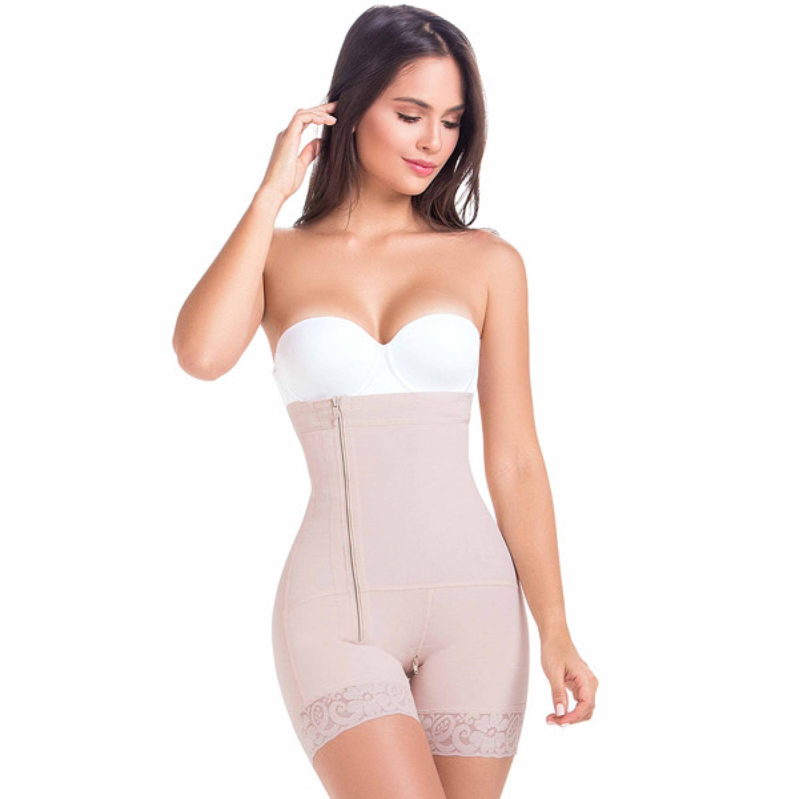 Fajas Mariae 9143 Colombianas Cintura Alta Busto Abierto