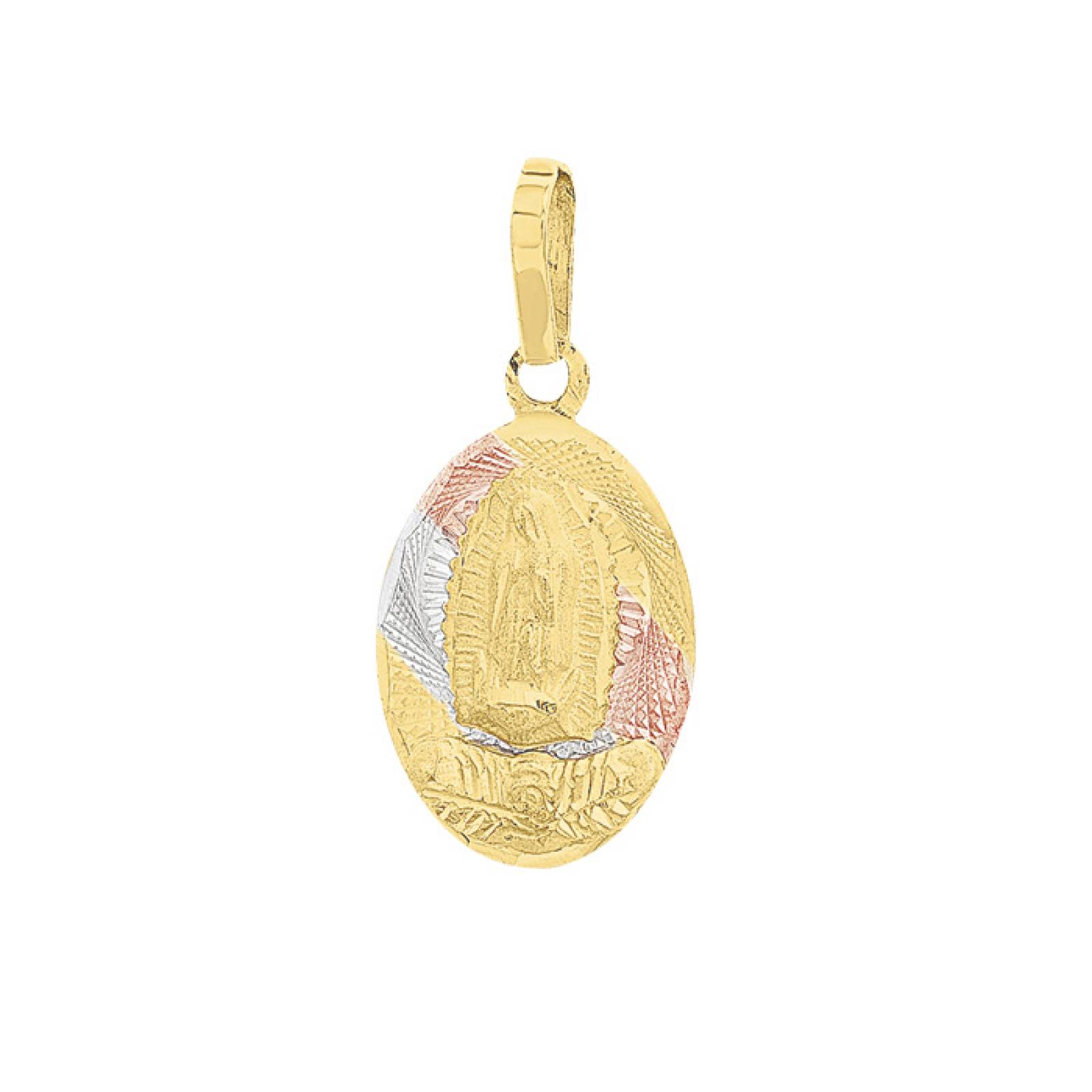 Medalla Guadalupe Ramo Rosas Oro 10K - 74