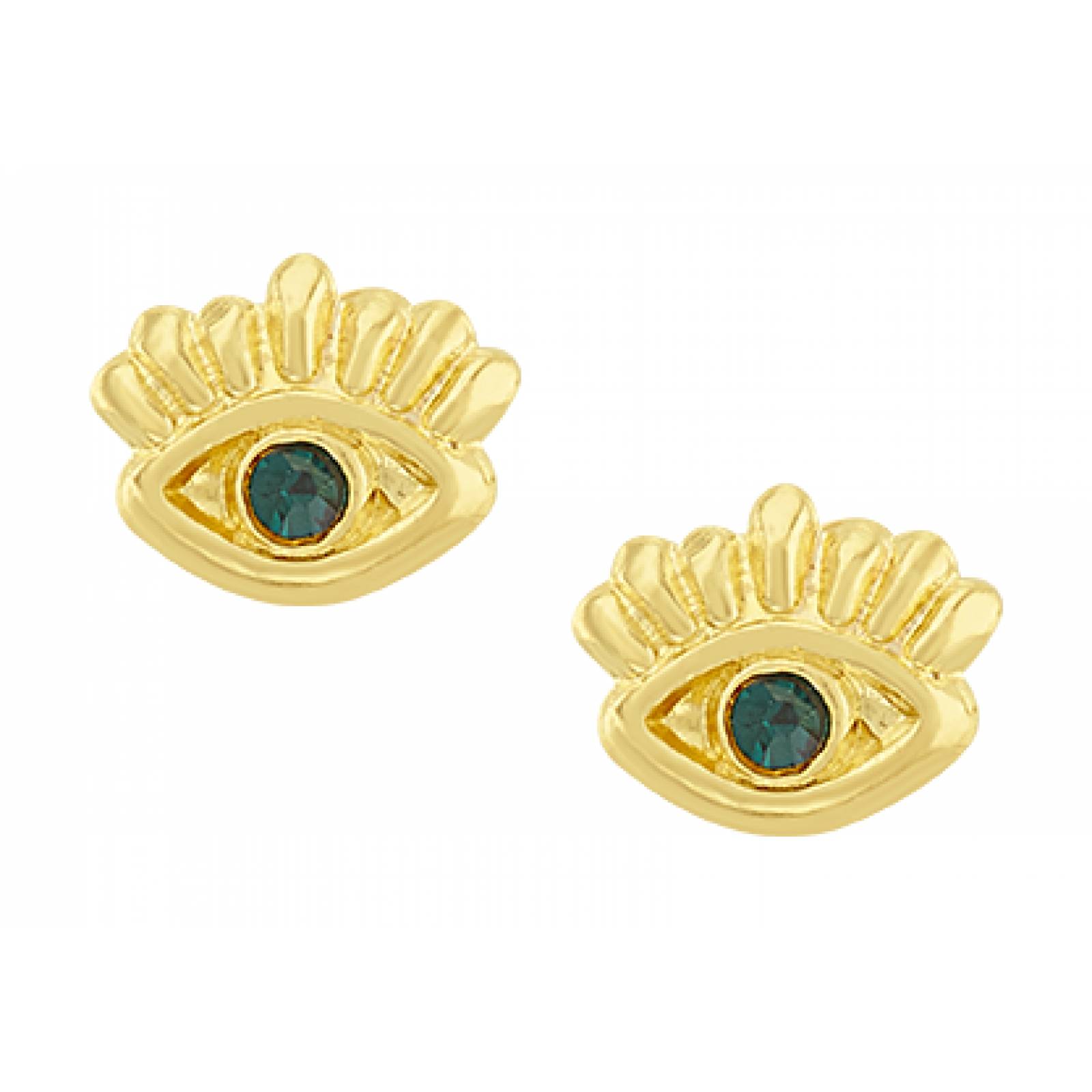 Broquel Ojo Fatima Azul 10K - 3478