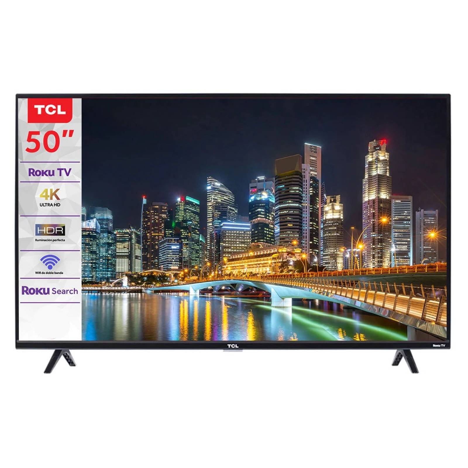 TV TCL 50 PULGADAS SMART ROKU TV 4K UHD 50S425