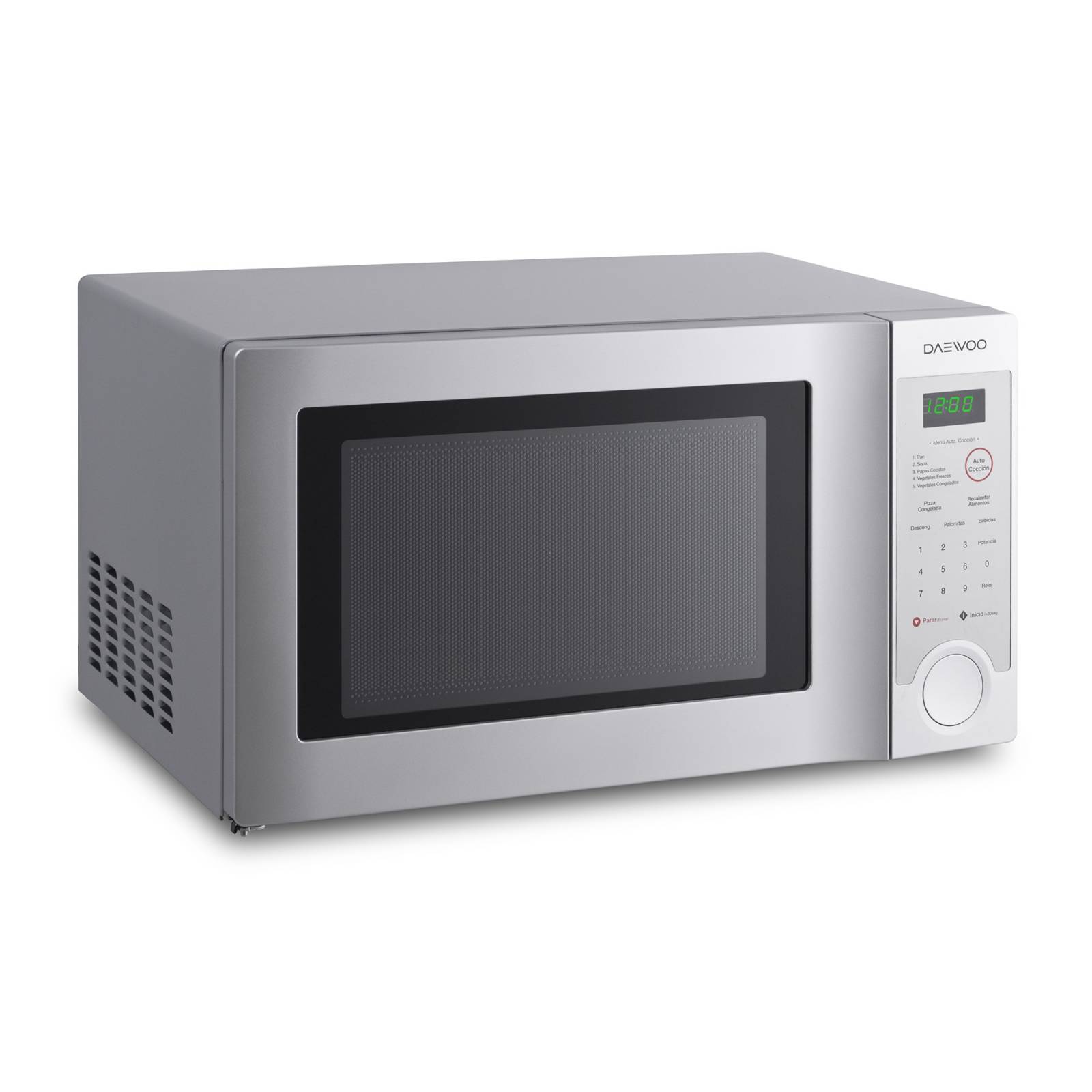 HORNO DE MICROONDAS DAEWOO 1.1P SILVER ZER-ON 10 NIVELES KOR-1N3AS