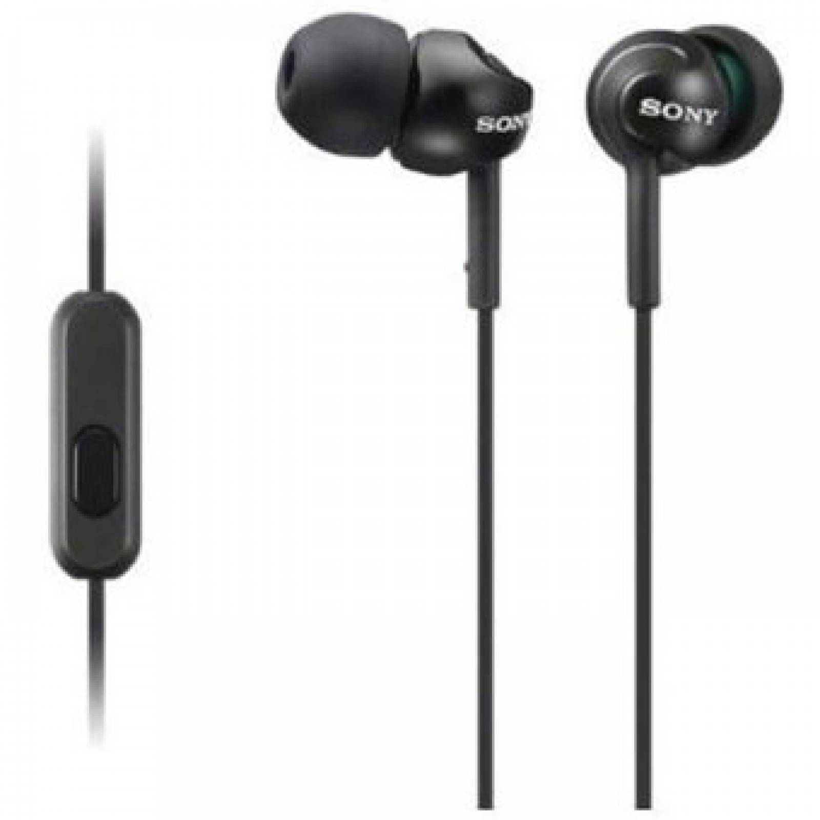 Audífonos Sony Alámbricos In Ear MDR-EX110AP/B Negro