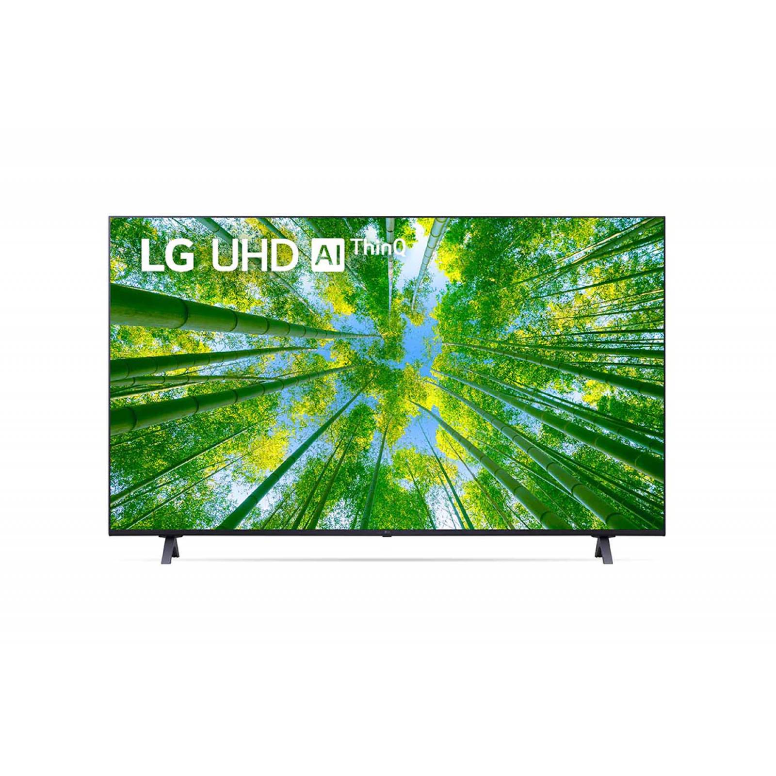 LG Smart TV LED UHD AI ThinQ UQ80 55", 4K Ultra HD, Widescreen, Negro