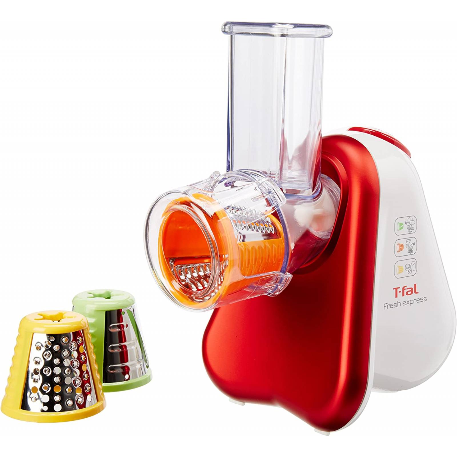 T-fal MB7535MX Rebanador de Verduras Fresh Express 3, Color Rojo/Blanco
