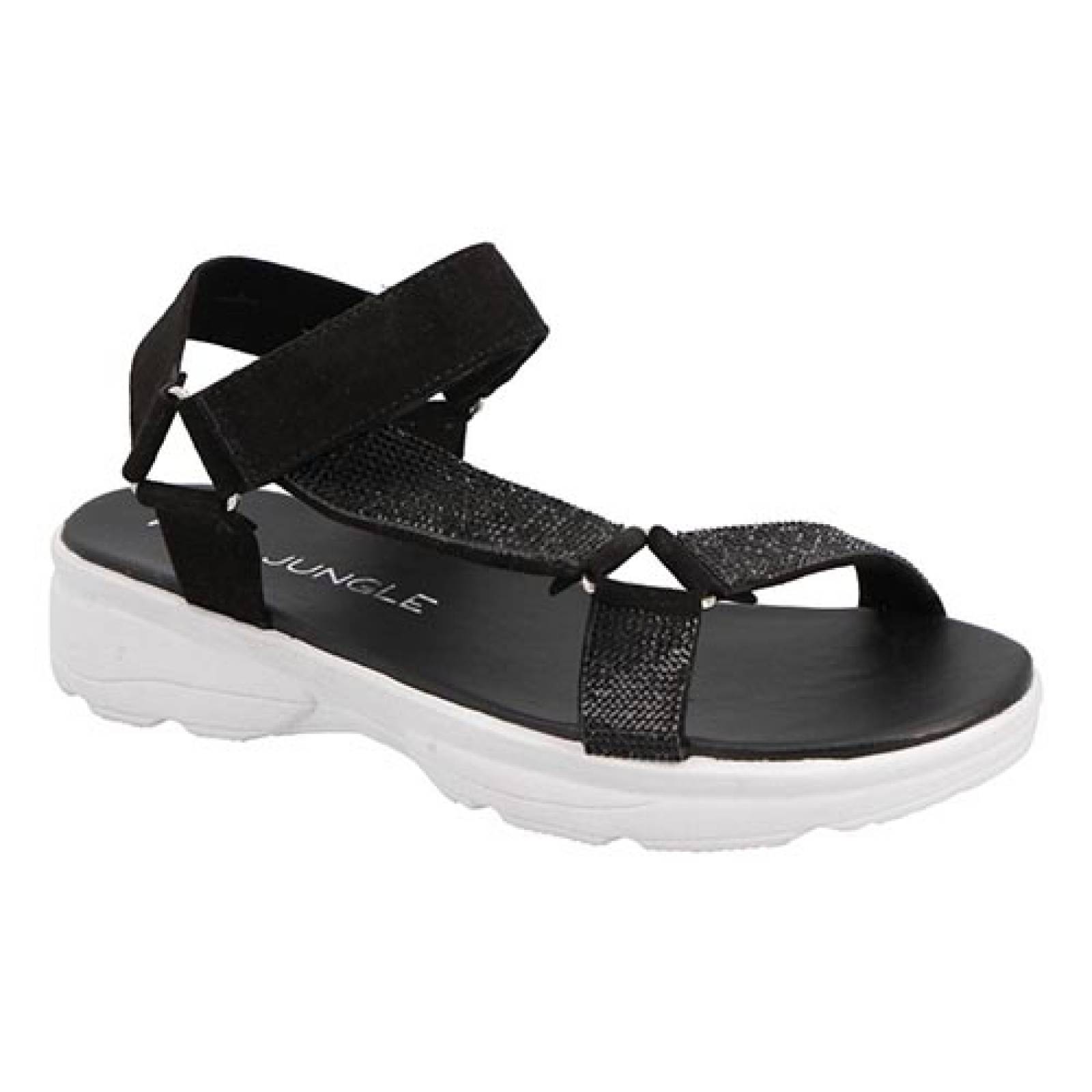 Huaraches negras outlet mujer