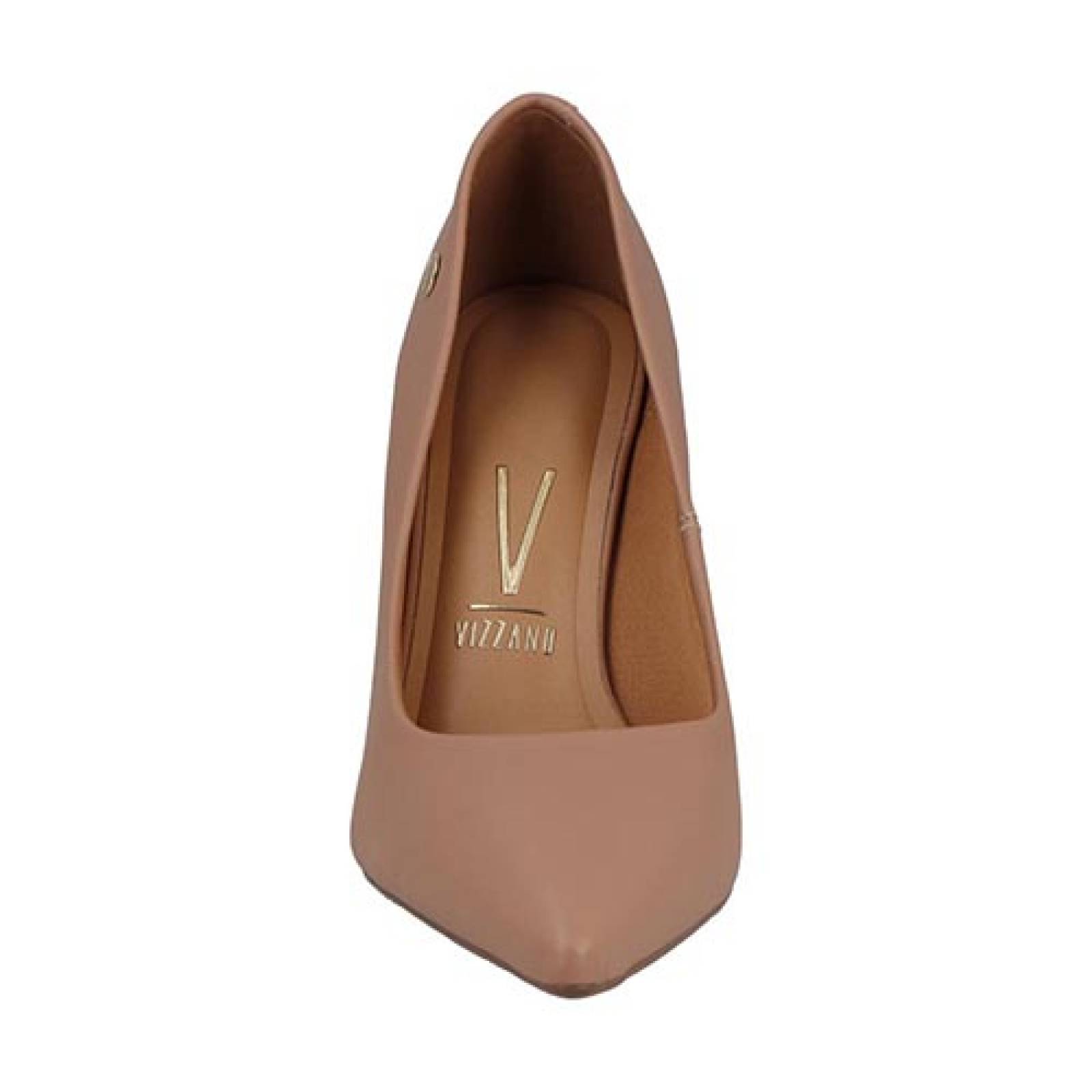 Zapatilla Alta Cerrada Dama Vizzano 118411 Tacón Para Mujer color Nude