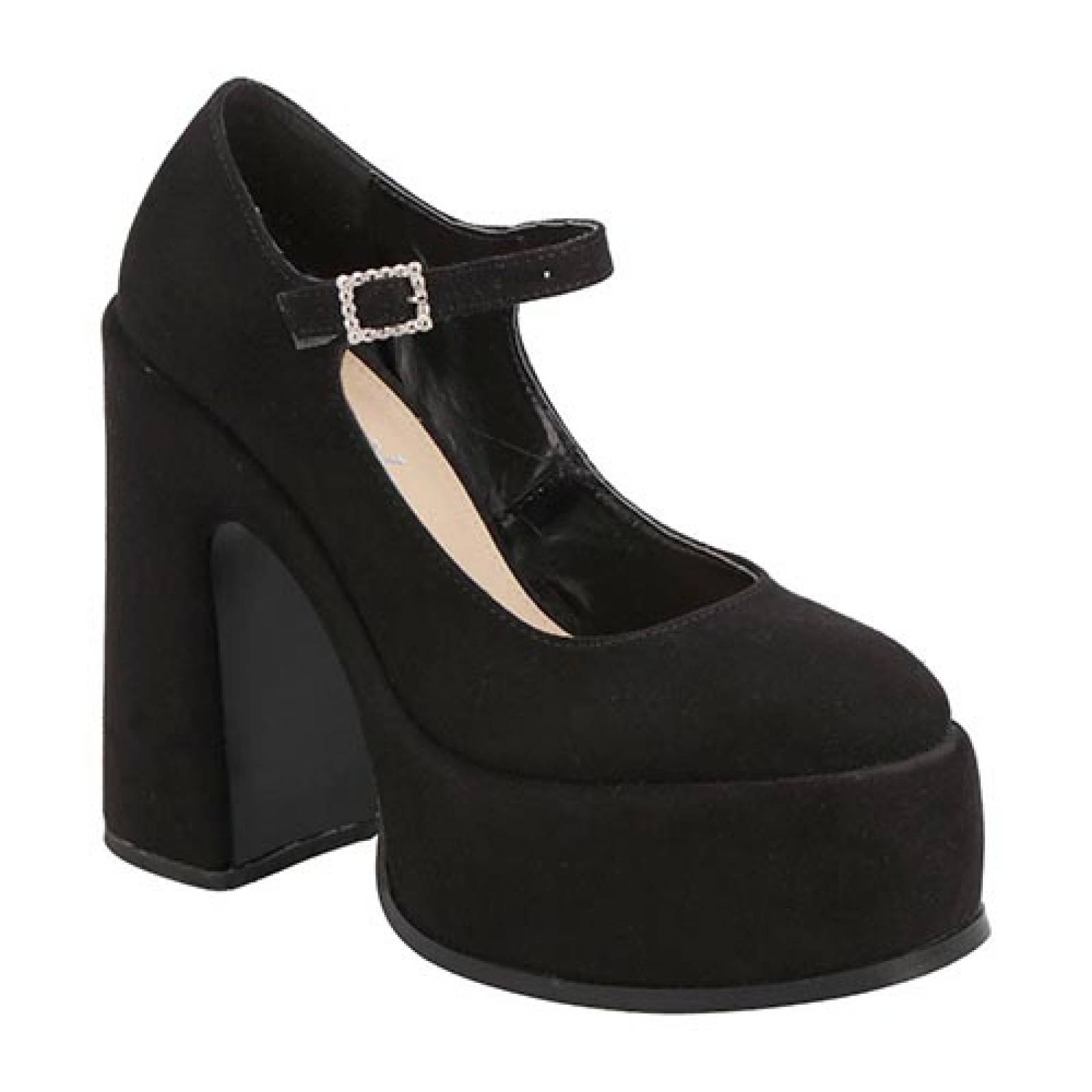 Zapatilla Cerrada Mama Lola 5200 Stilettos Altos Tacón Ancho