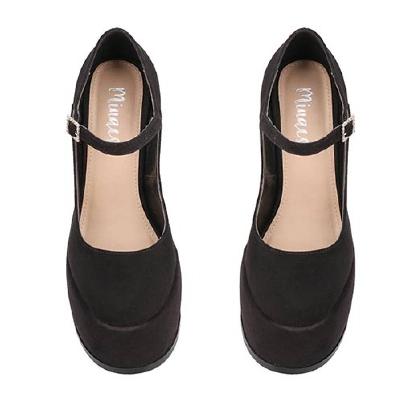 Zapatilla Cerrada Mama Lola 5200 Stilettos Altos Tacón Ancho