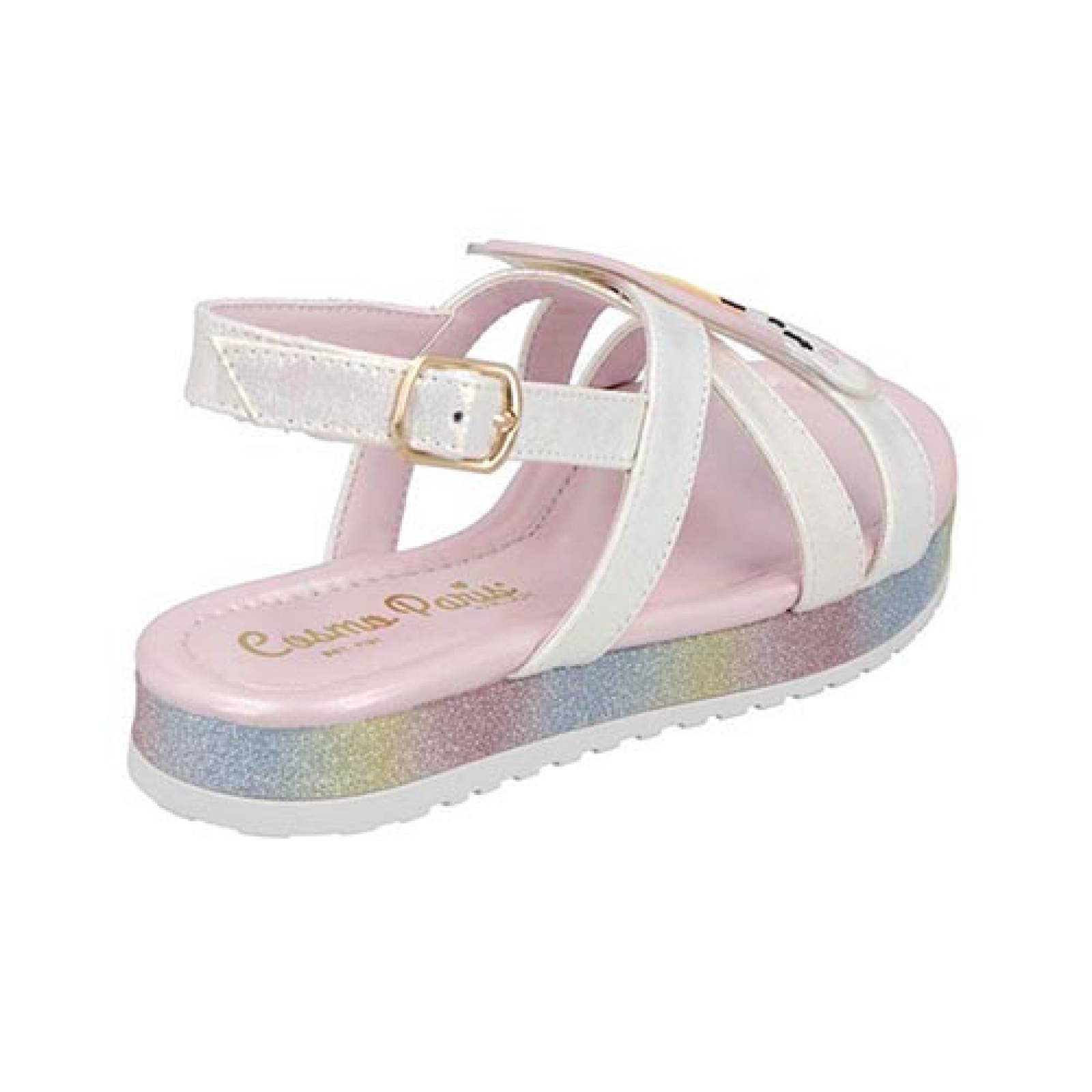 Sandalia Niña Cosmo Paris By  215 Arcoiris Cintas T- 18 A 21
