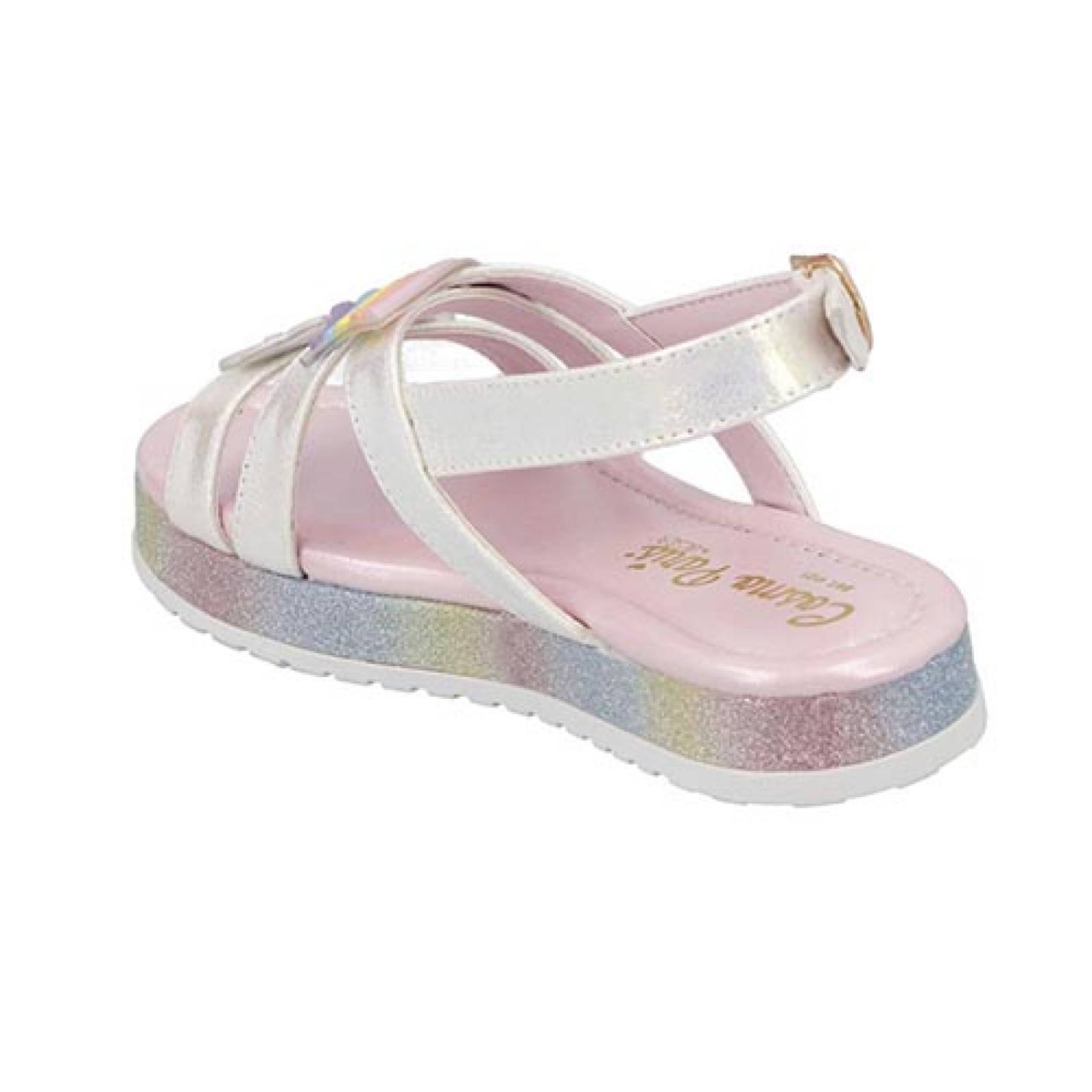 Sandalia Niña Cosmo Paris By  215 Arcoiris Cintas T- 18 A 21