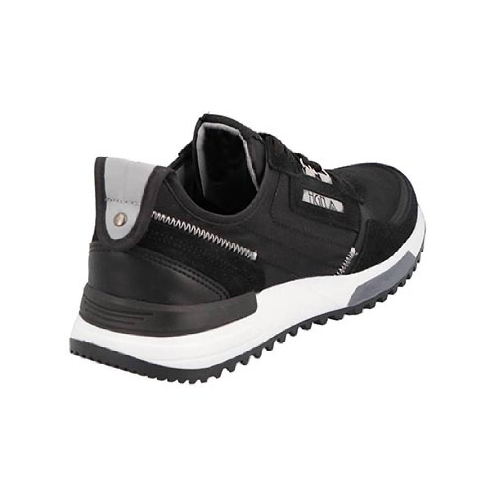 Tenis para Hombre Gamuza Hgn By Mr Shu 9747 Color Negro Hombre Casual Antiderrapante 