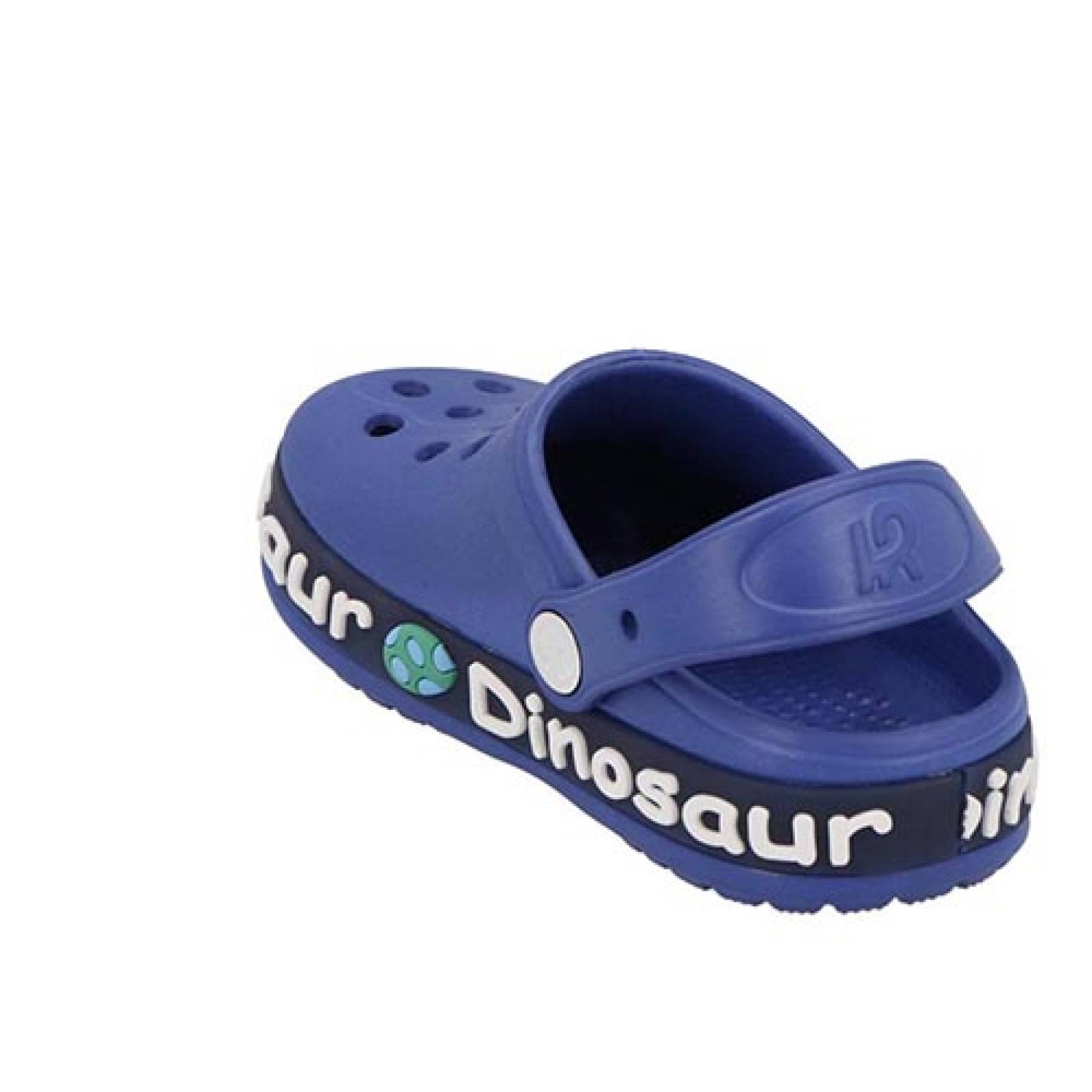 Sandalia Crocs para Niño Hr C7061 Huarache Dinosaurios Chanclas Del 12 Al 17 color Azul 