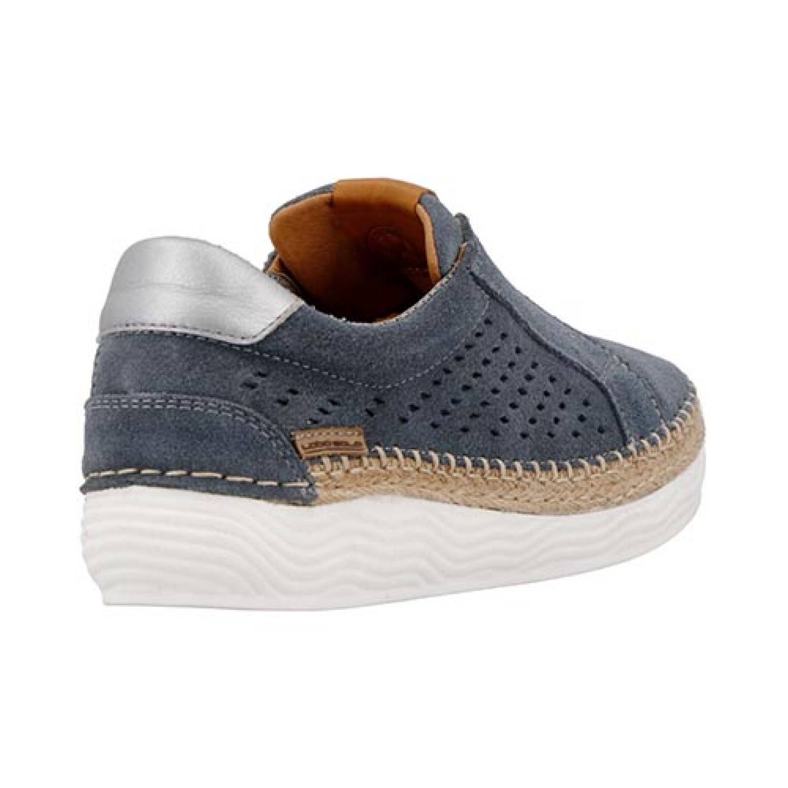 Tenis Casuales Para Dama Lobo Solo 5062n Piel Cómodo Mujer