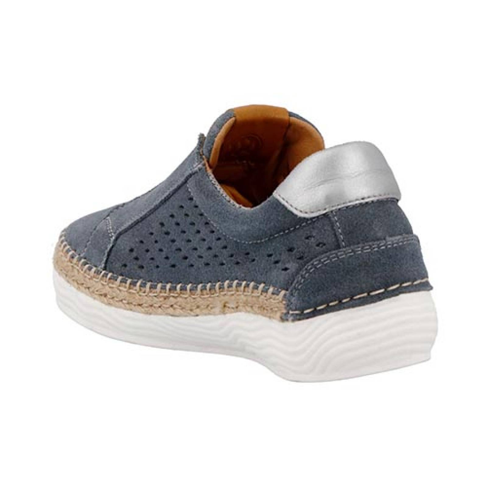 Tenis Casuales Para Dama Lobo Solo 5062n Piel Cómodo Mujer