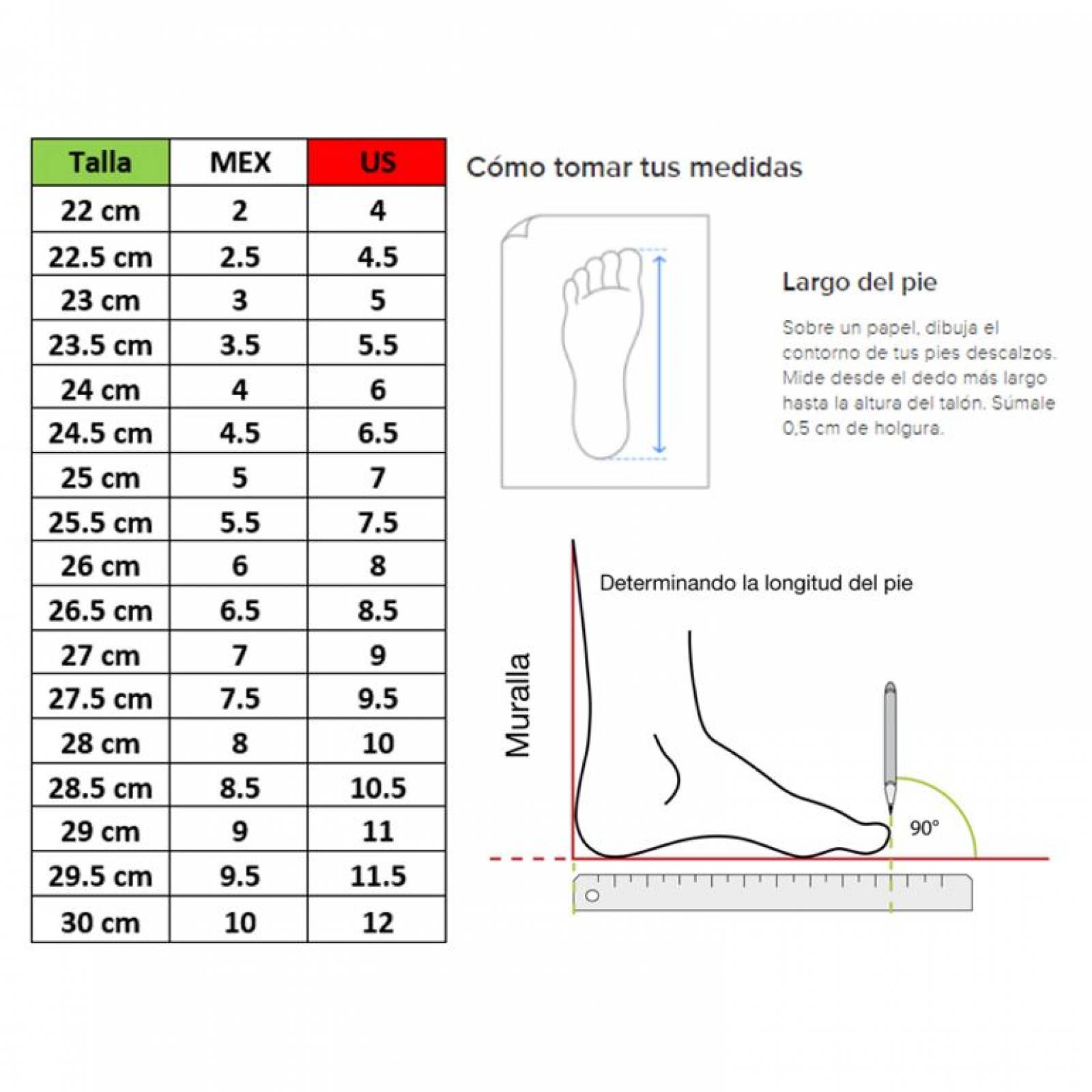 Guia de discount tallas puma centimetros