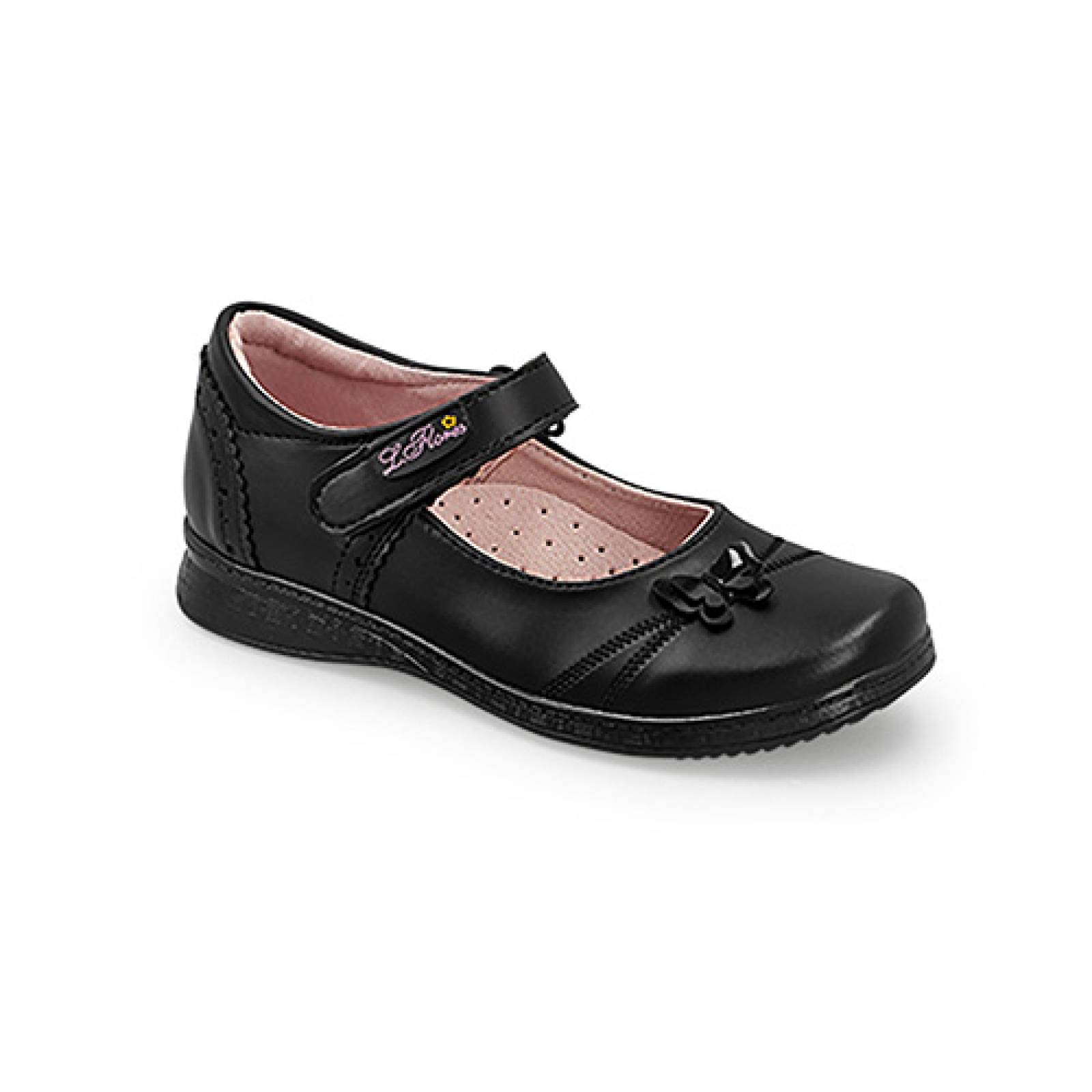 Zapatos Para Niñas Escolares Lady Flores 610 Negro talla 18 a 21.5 Comodos Escolares Colegio