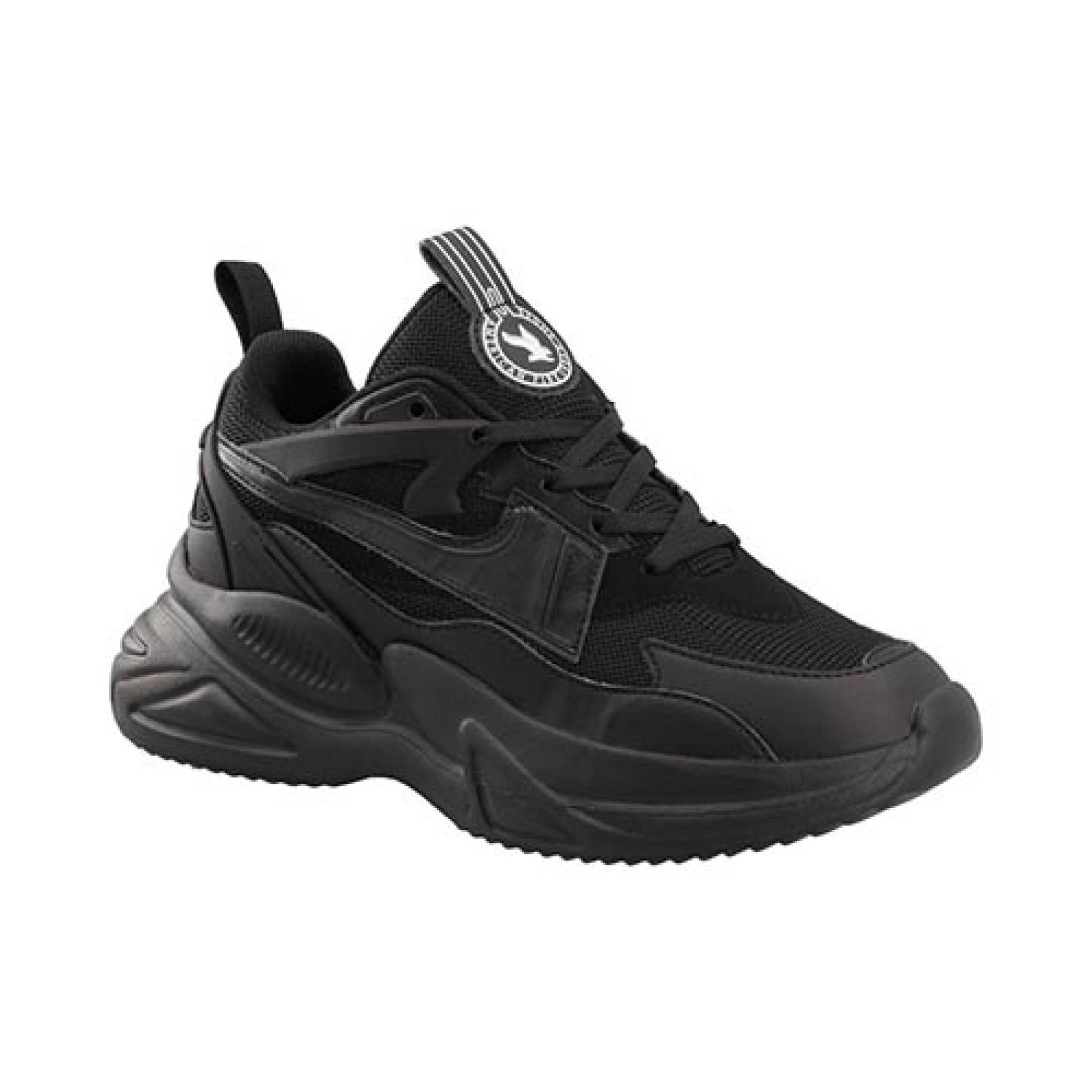 Tenis American Fire A77 Negro Urbano Clásicos Mujer Cómodos Dama