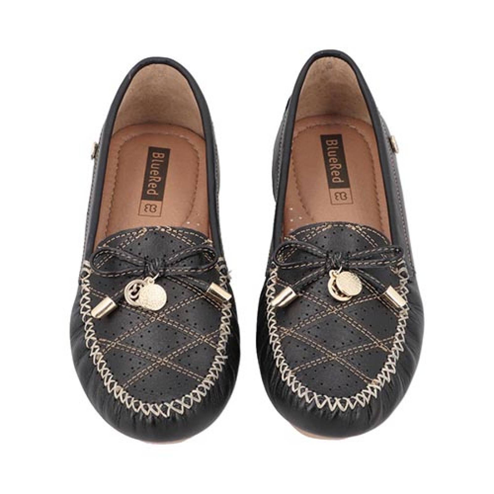 Zapatos Blue Red 1810 Mujer Mocasin Antiderrapante Piel Dama Comodos