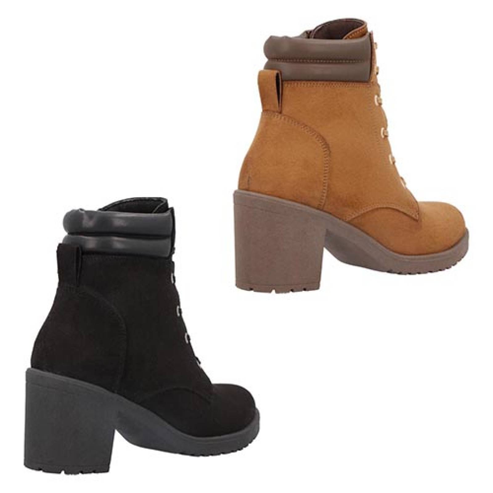 Botas Duo Mujer Uh Lulu 871 Botines En 2pack Textil Dama 2x1 Color Negro/MellaTesta