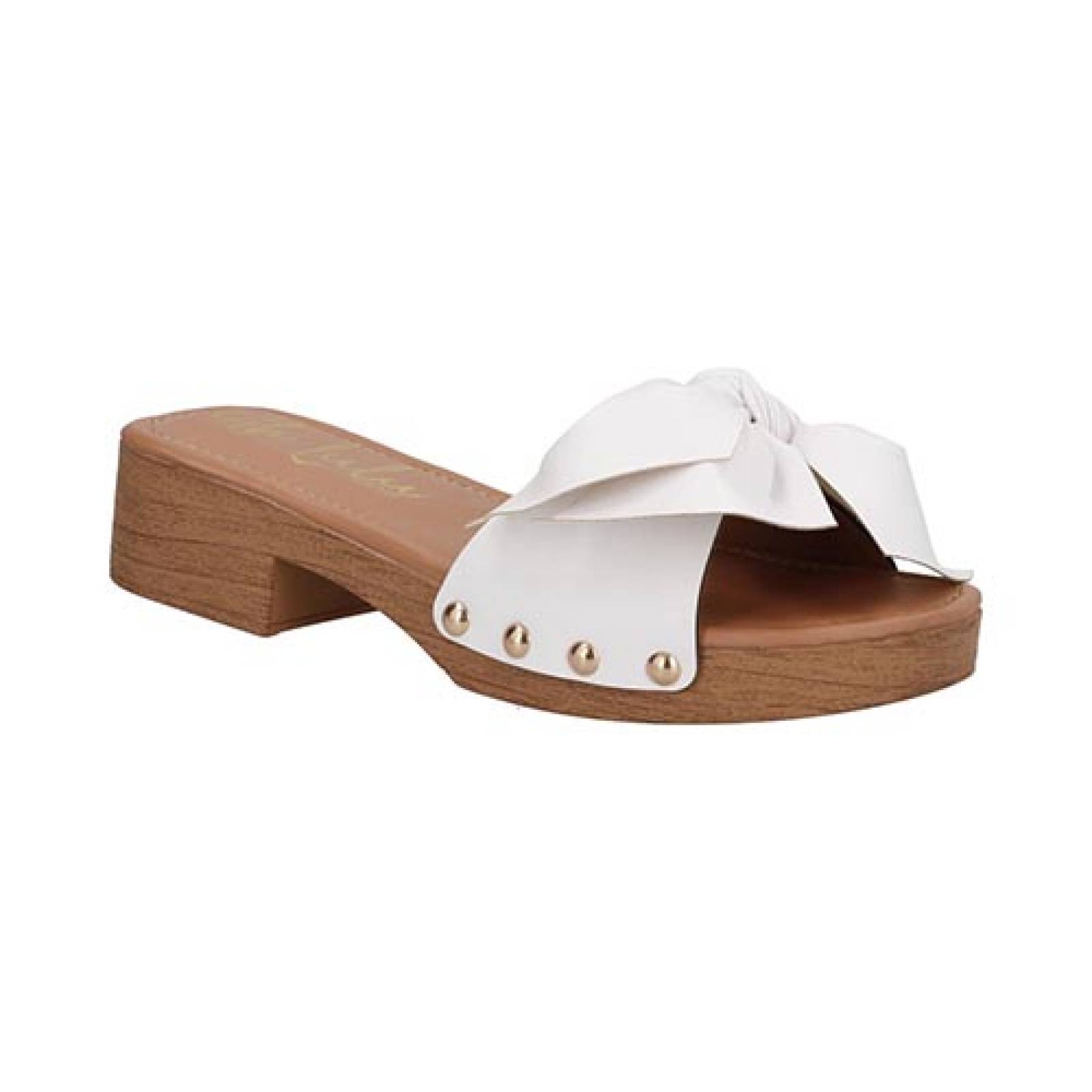 Sandalias Uh Lulu by Eh! 8305 Metedera Zapato Mujer Casual Color Blanco
