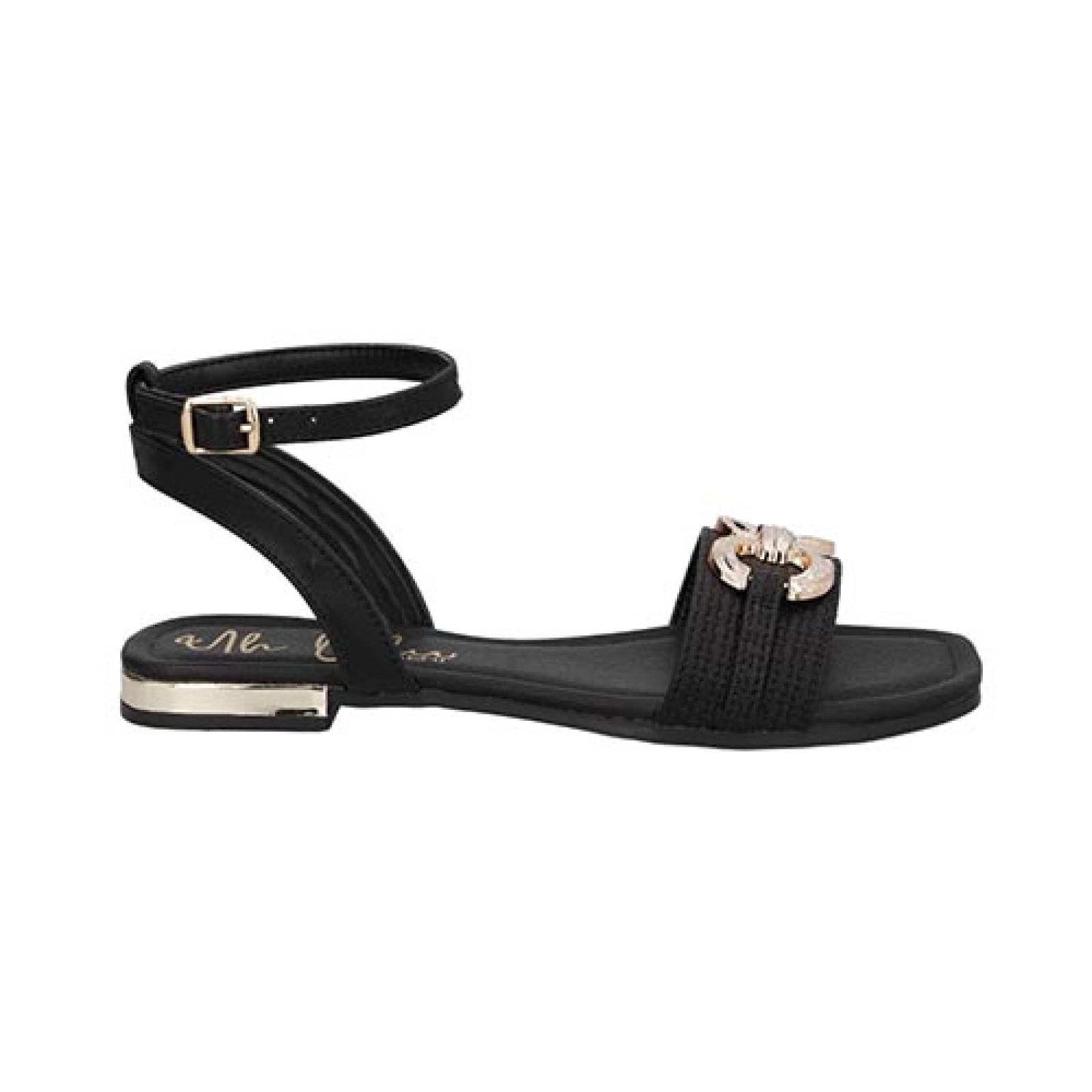 Sandalias Uh Lulu by Eh! 2102 Mujer Huarache Piso Casual Color Negro 