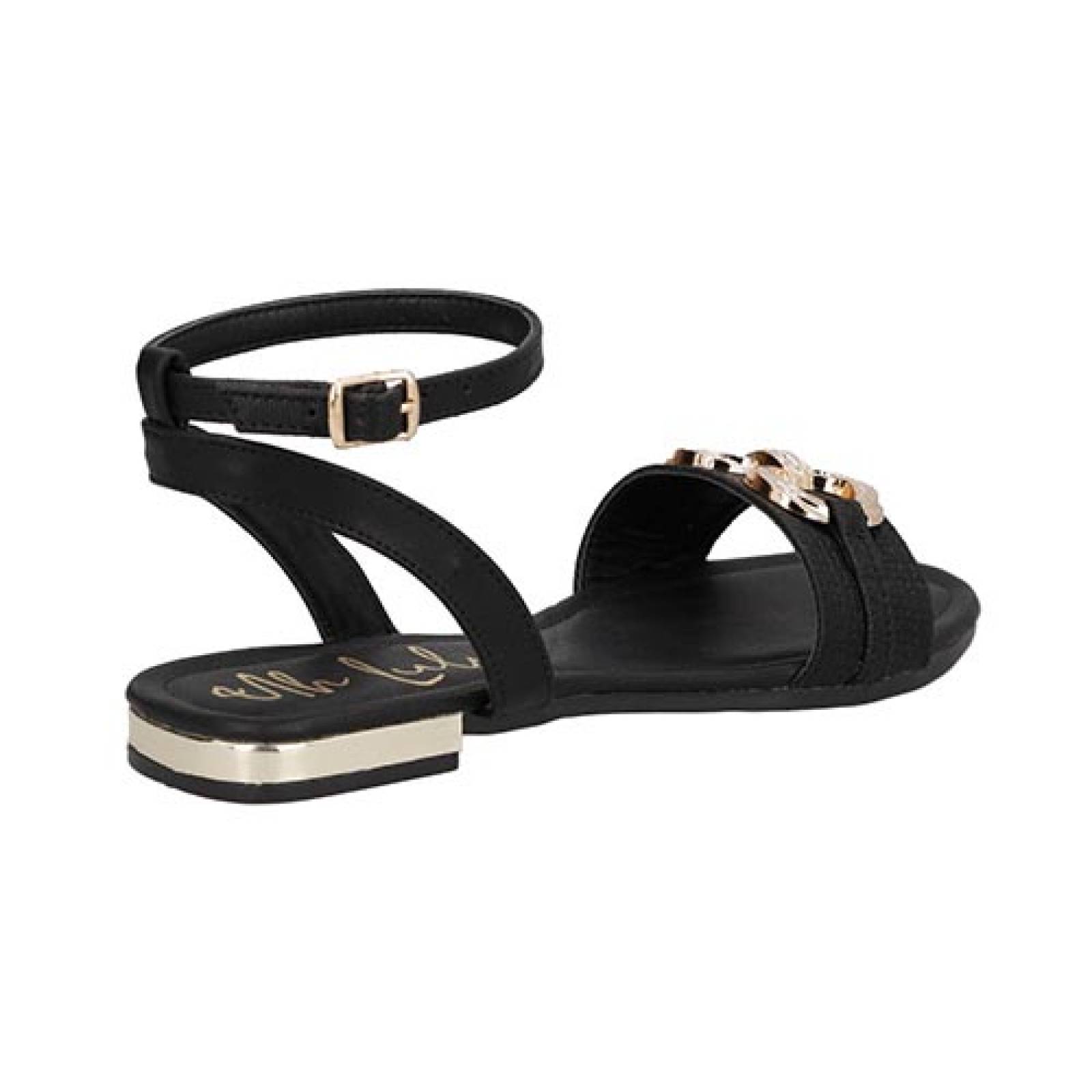 Sandalias Uh Lulu by Eh! 2102 Mujer Huarache Piso Casual Color Negro 