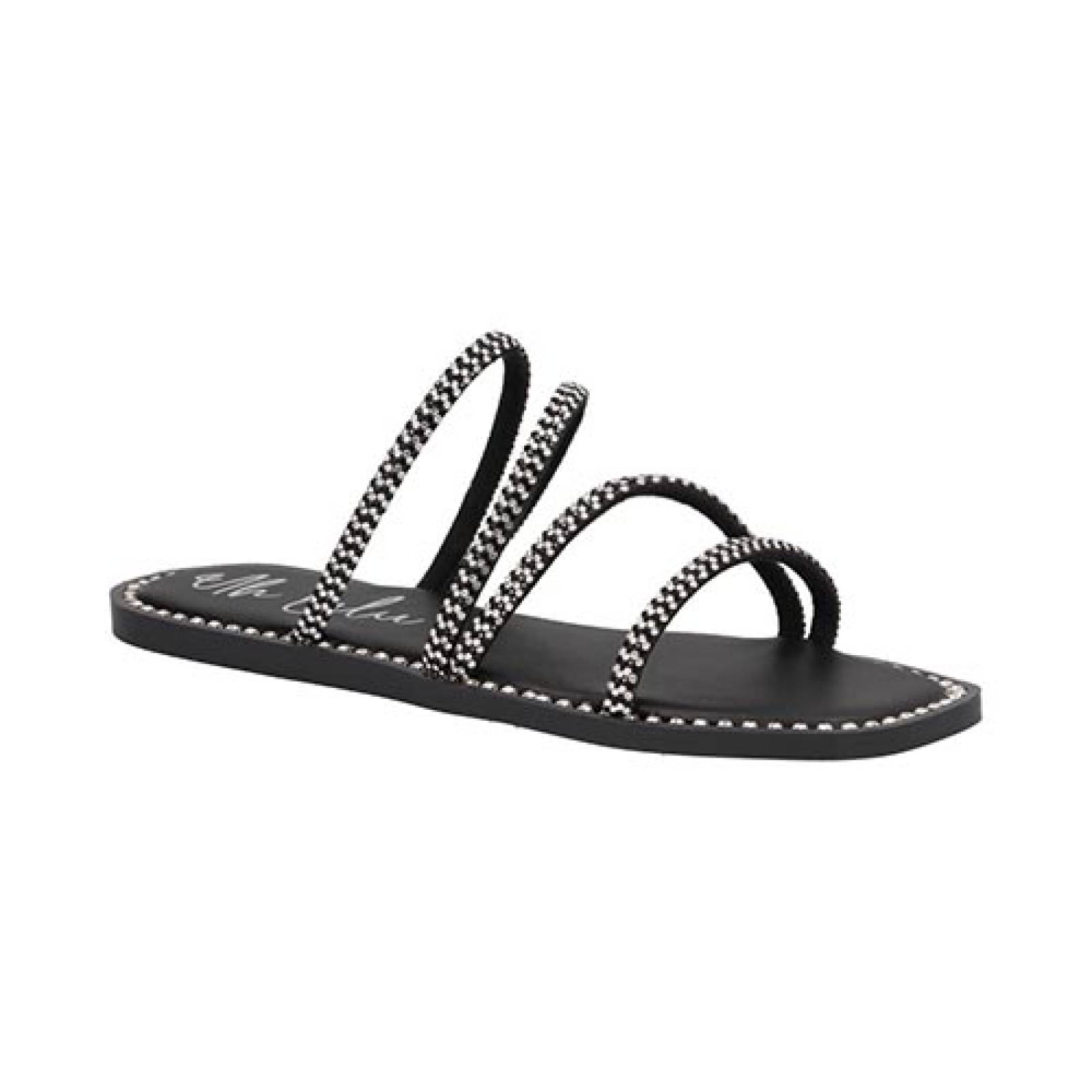 Sandalias UH LULU by EH! 1057 Mujer Sandalia Negro Piso Dama Casual Metedera Color Negro