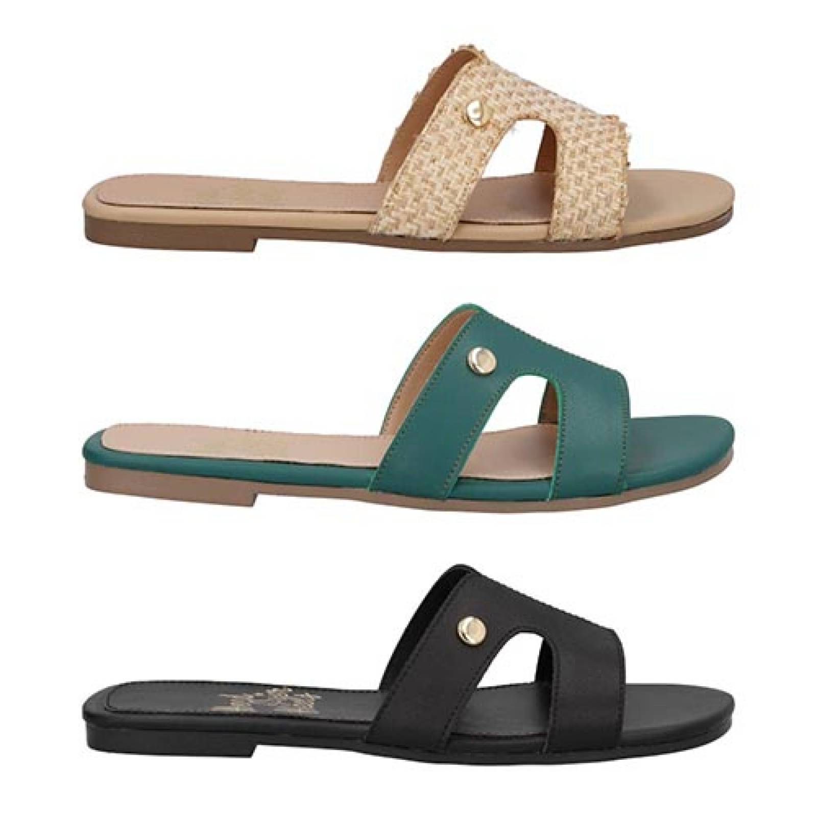 Sandalias 3pack HEAD OVER HEELS 1619 Dama Sandalia Piso Huarache Abierto